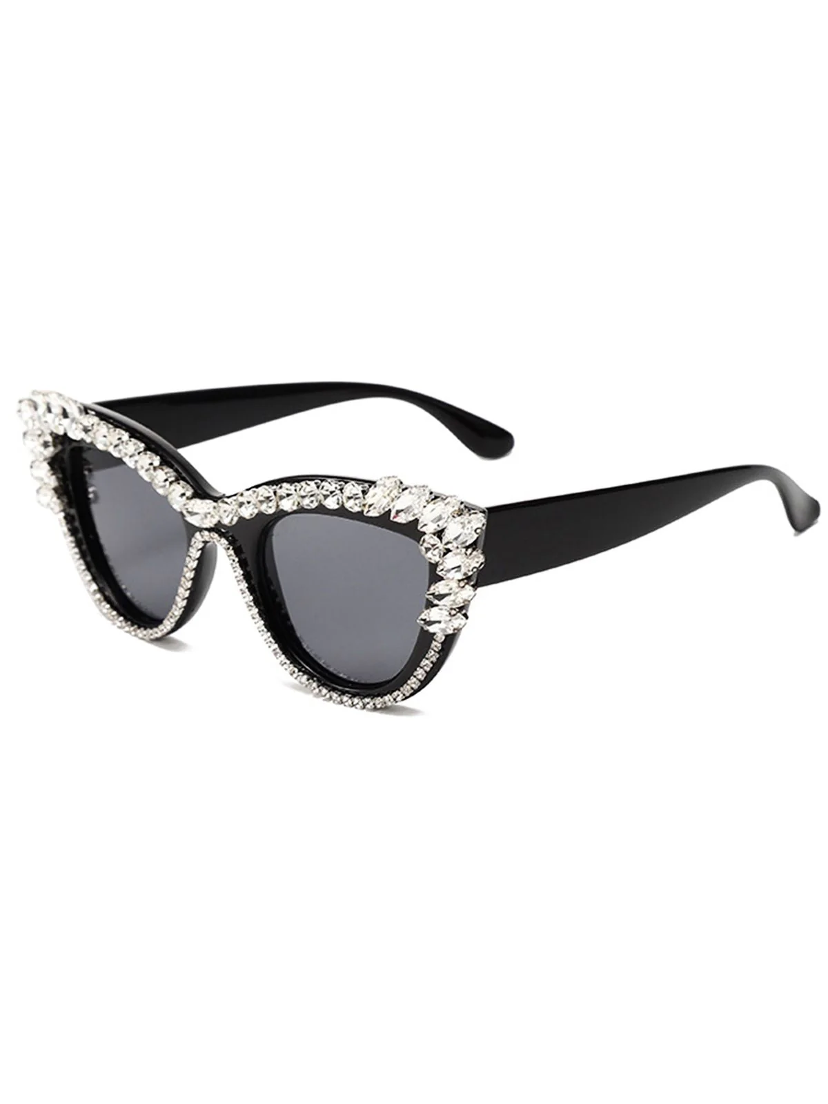 Lunettes de soleil de bal de fin d'année Vintage Strass - Image 6