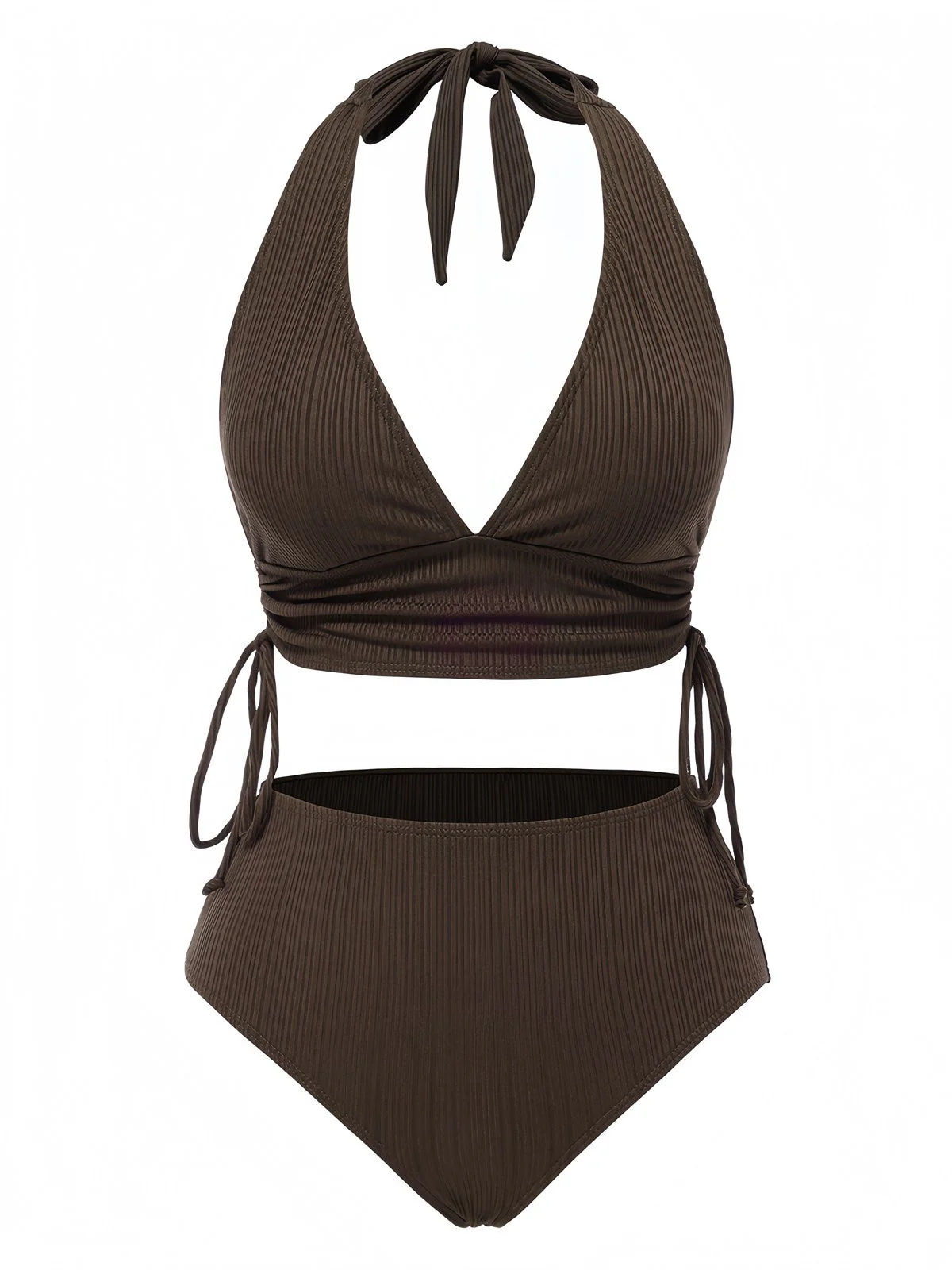 Maillot de Bain à lacets en tissu texturé des années 1930