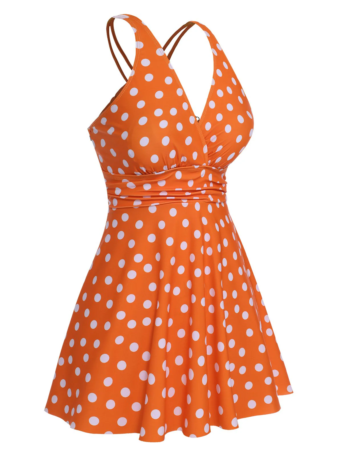 Maillot de bain à pois et bretelles croisées des années 1930 - Image 10