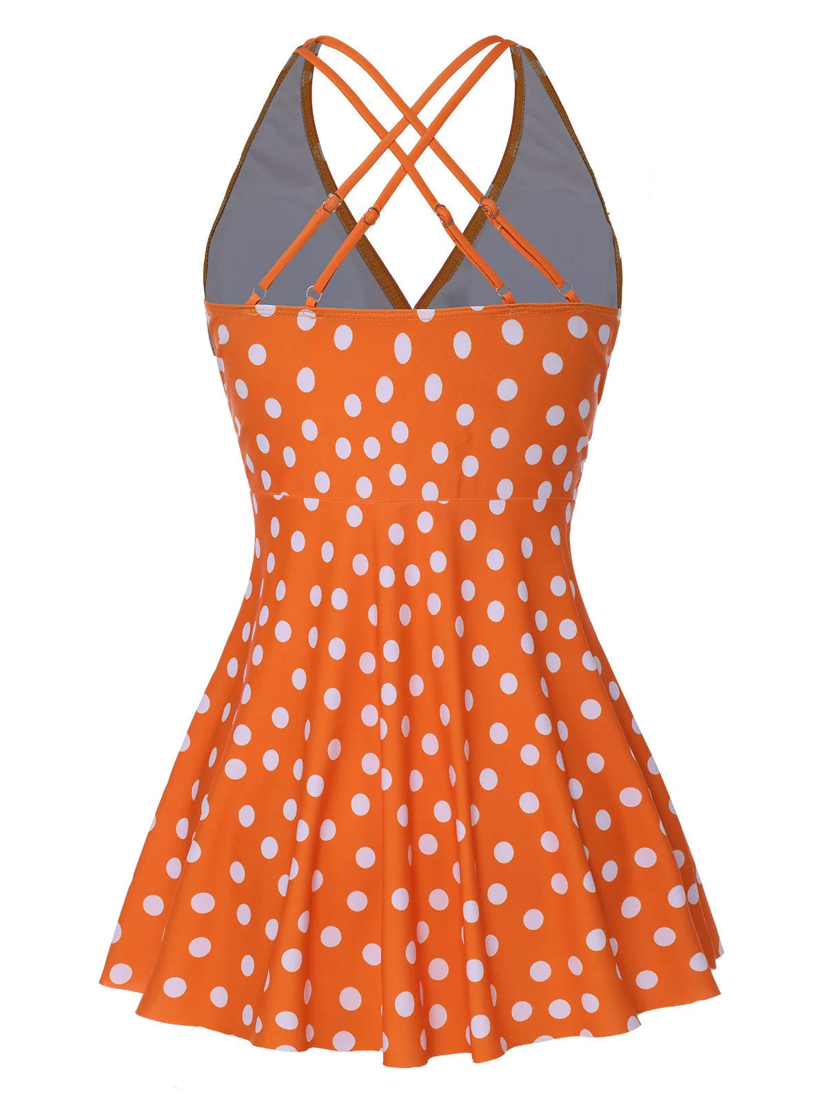 Maillot de bain à pois et bretelles croisées des années 1930 - Image 9