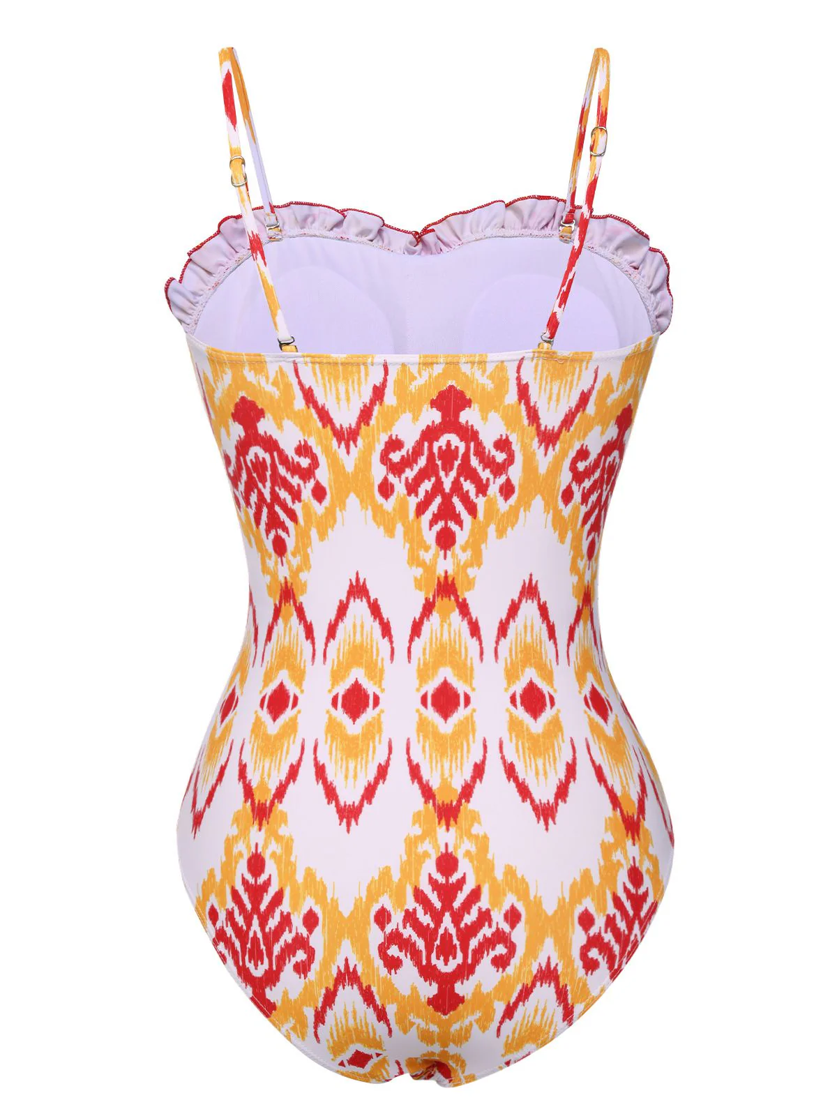 Maillot de bain bandeau Chevron Smocking Strap des années 1960 - Image 3