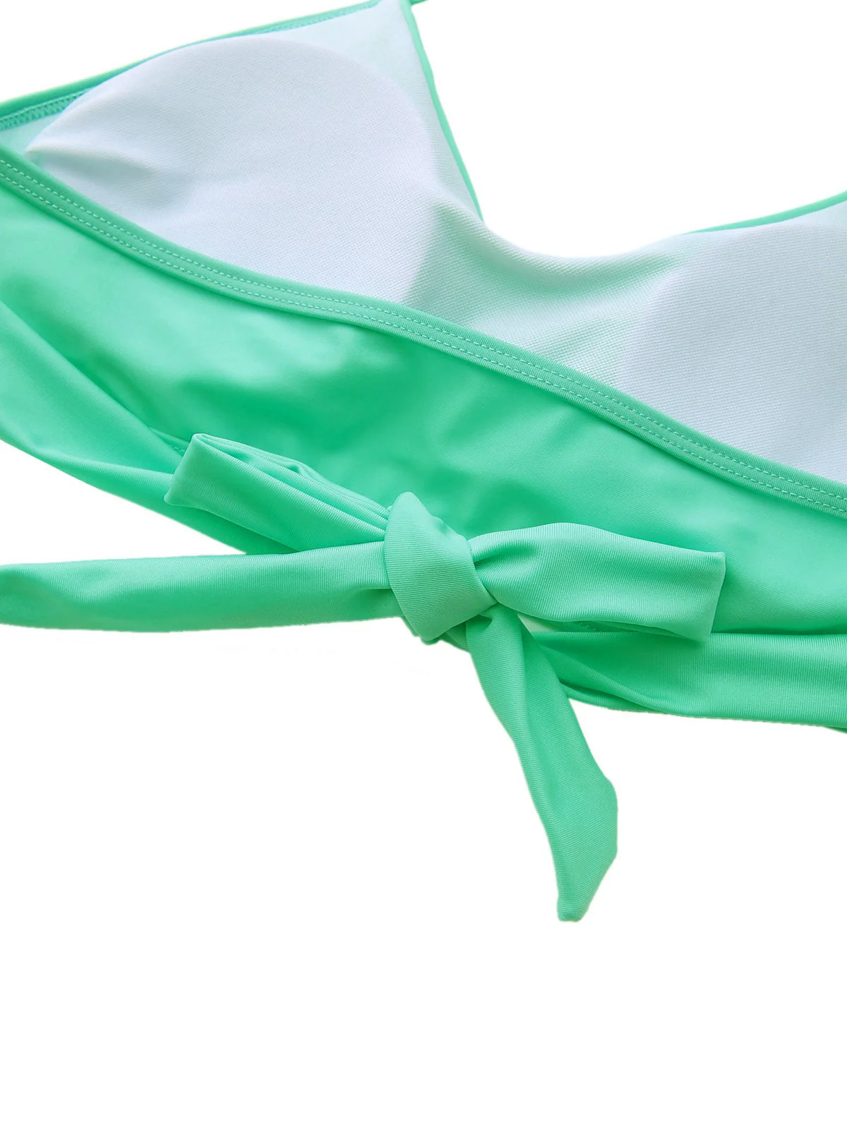Maillot de bain bikini taille haute à fleurs vert menthe années 1940 - Image 5