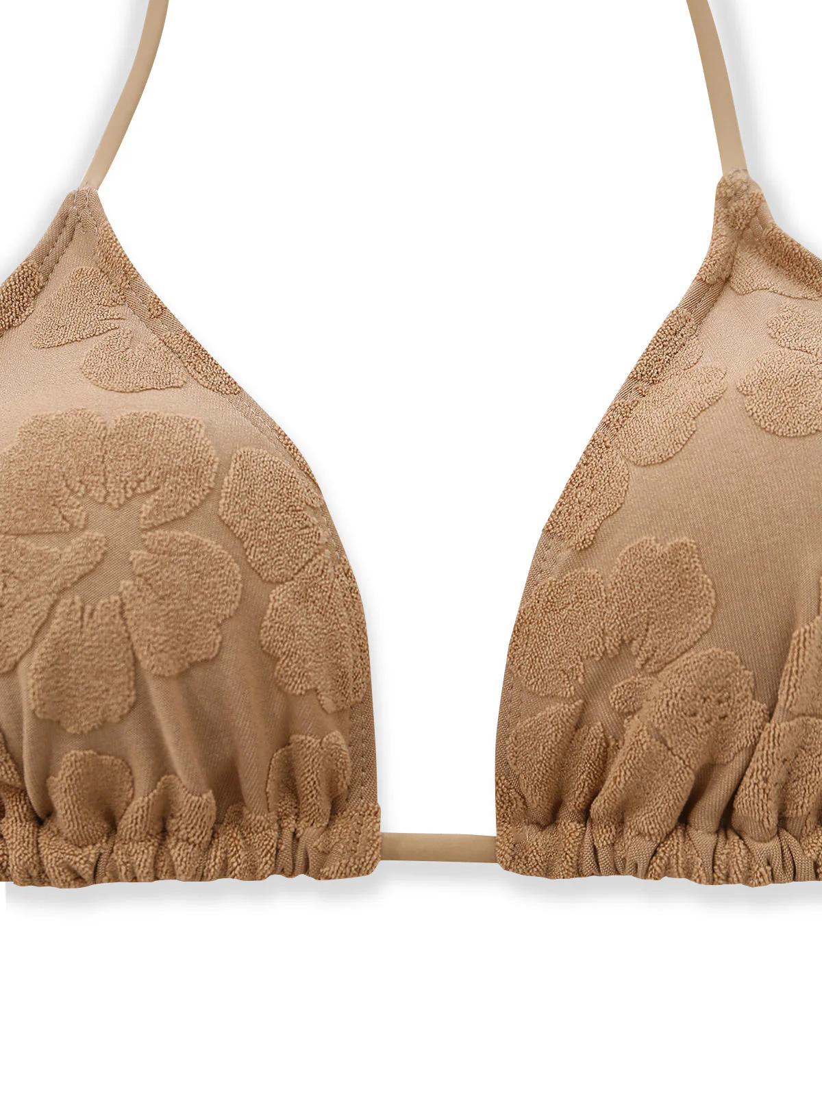 Maillot de Bain & Cache-Maillot Camélia 3D Kaki Années 70 - Image 3