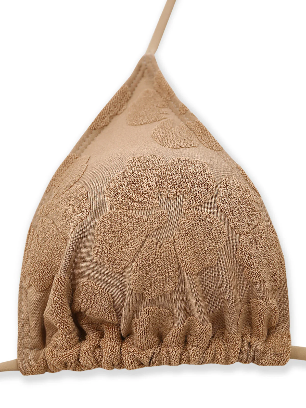 Maillot de Bain & Cache-Maillot Camélia 3D Kaki Années 70 - Image 4