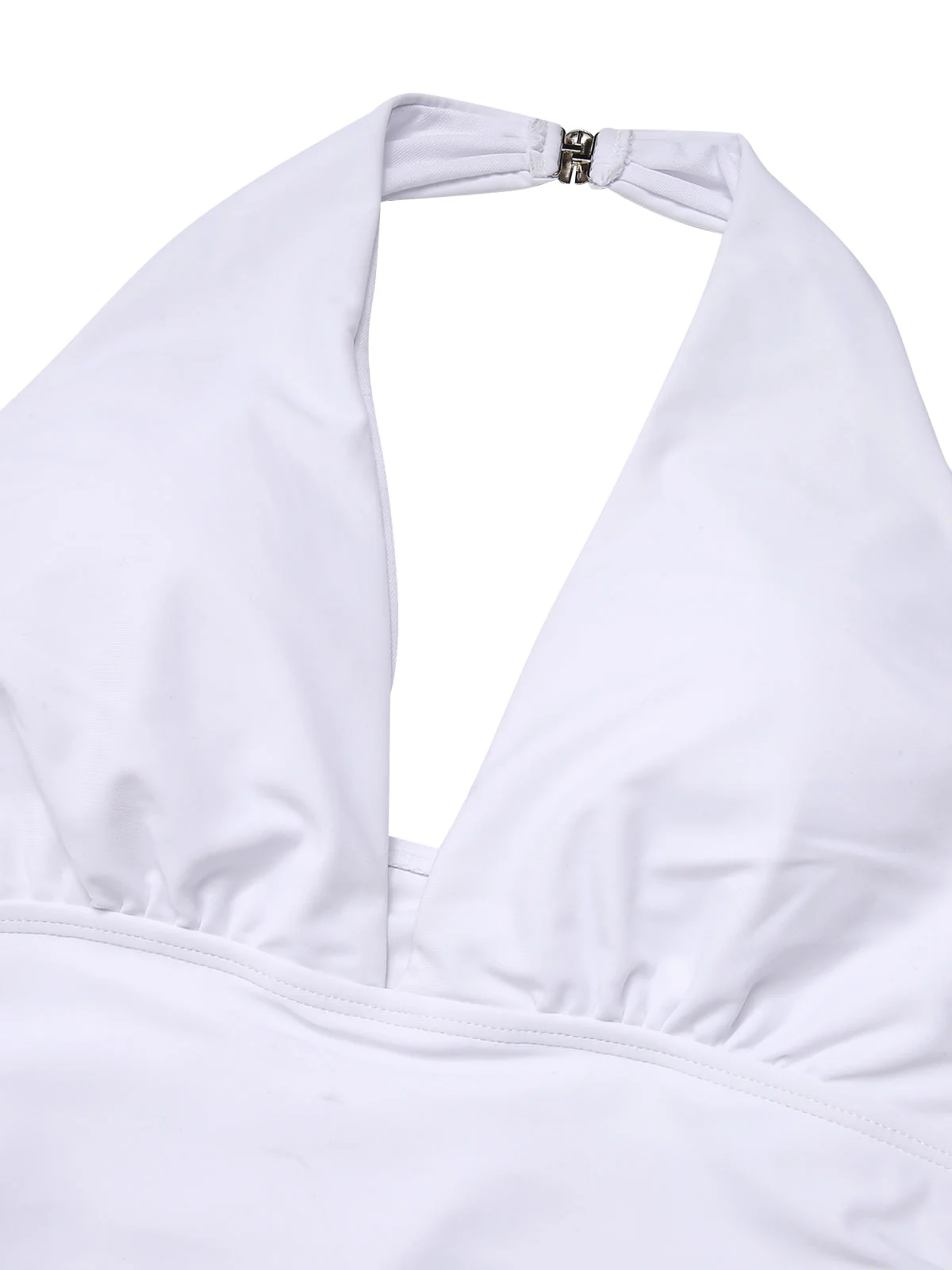 Maillot de bain dos nu bleu et blanc à pois des années 1950 - Image 5