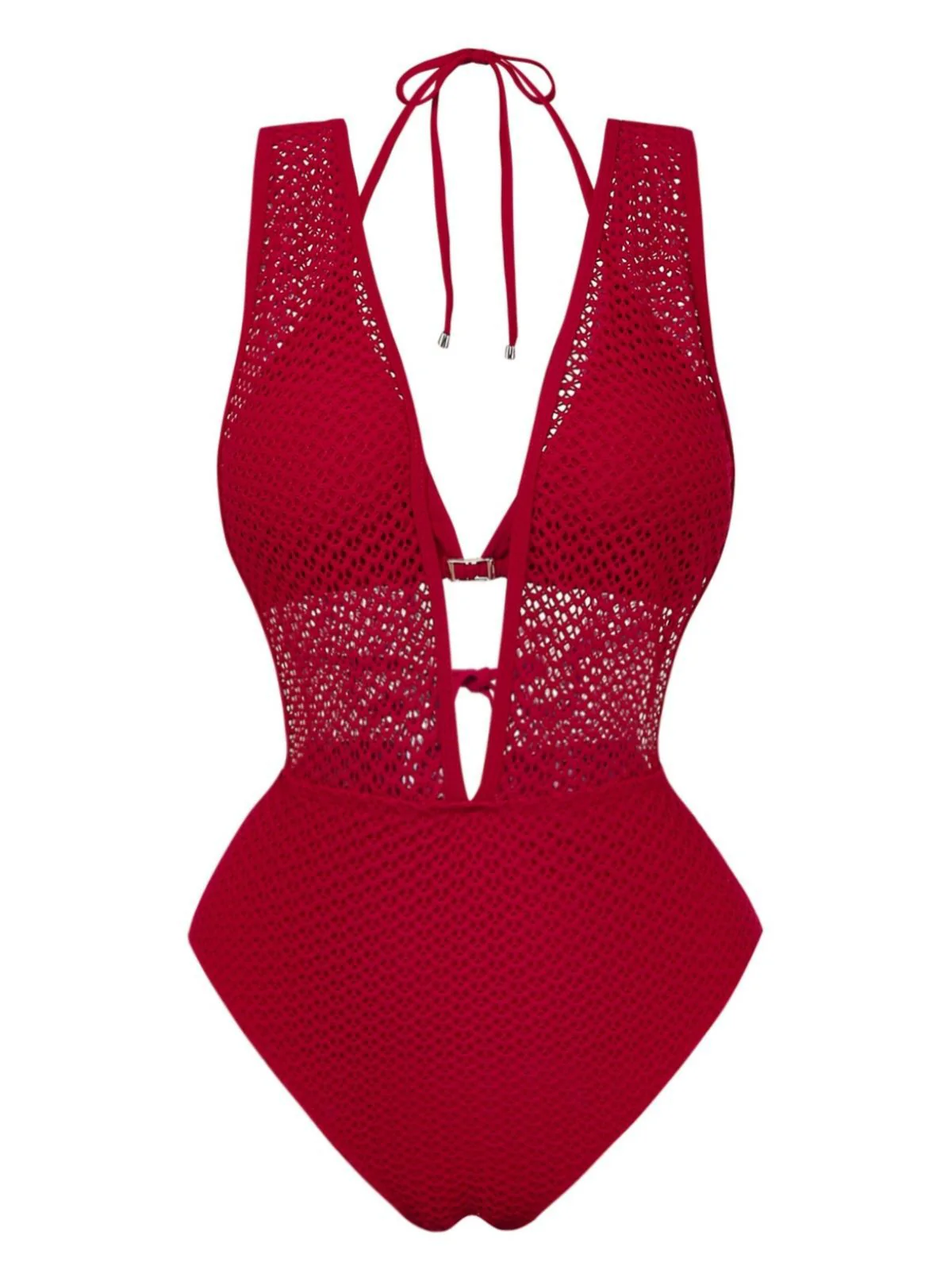 Maillot de bain dos nu en maille noire années 1950 - Image 5