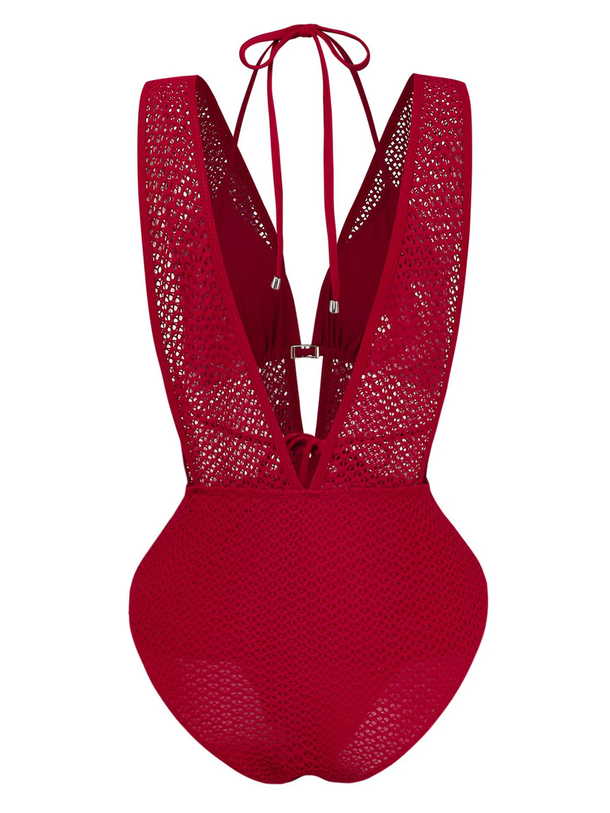 Maillot de bain dos nu en maille noire années 1950 - Image 6