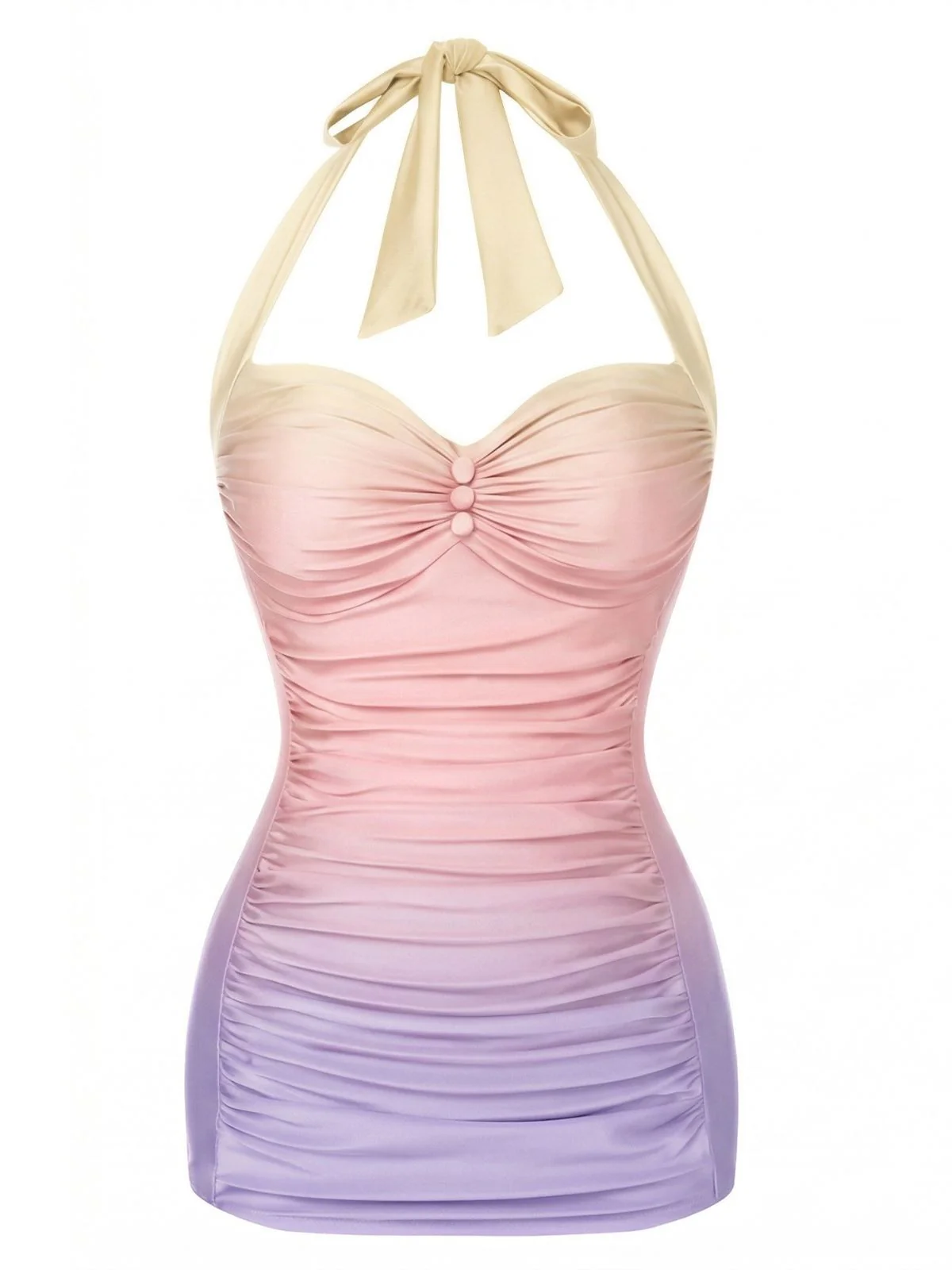 Maillot de bain dos nu noir uni des années 1950 - Image 14