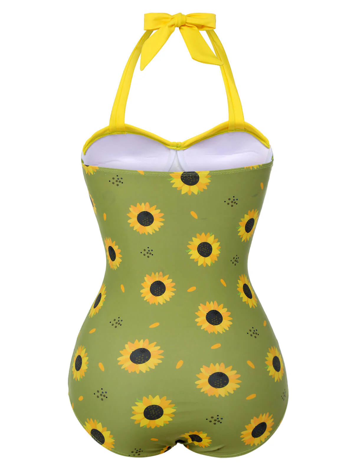 Maillot de bain dos nu tournesols verts des années 1930 - Image 4