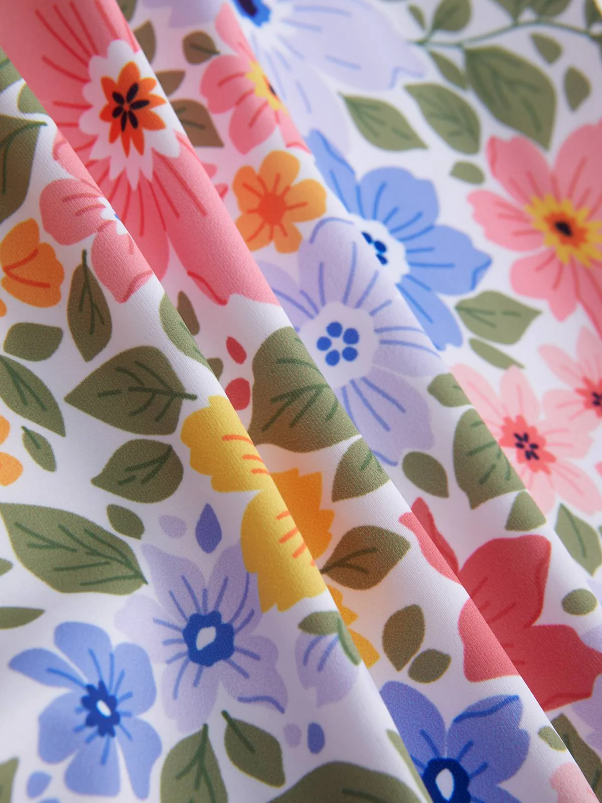Maillot de bain en fleurs multicolore à bretelles croisées dans le dos des années 1940 - Image 4