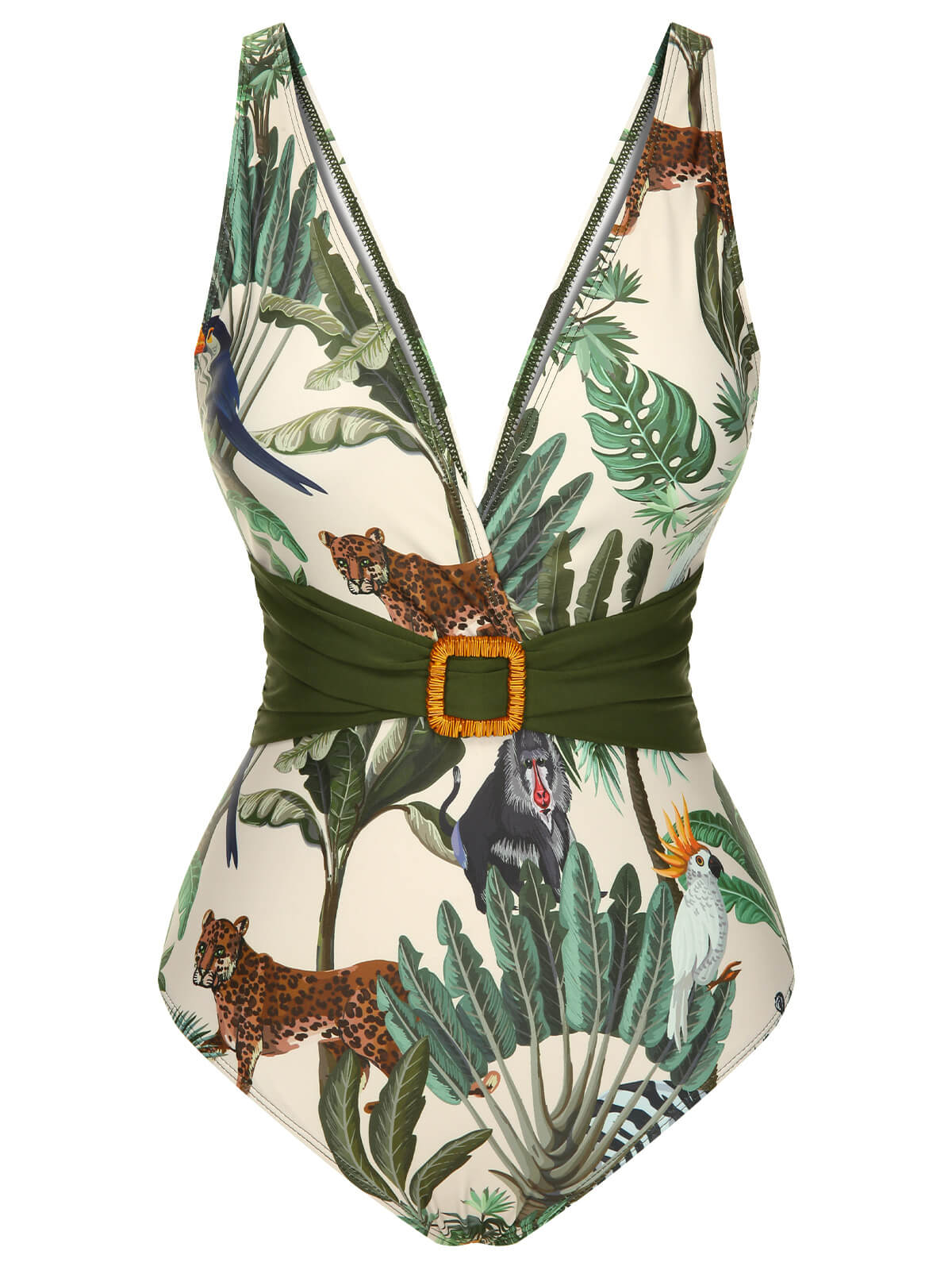 Maillot de bain et cache-maillot en forme de feuille de palmier des années 1960 - Image 7