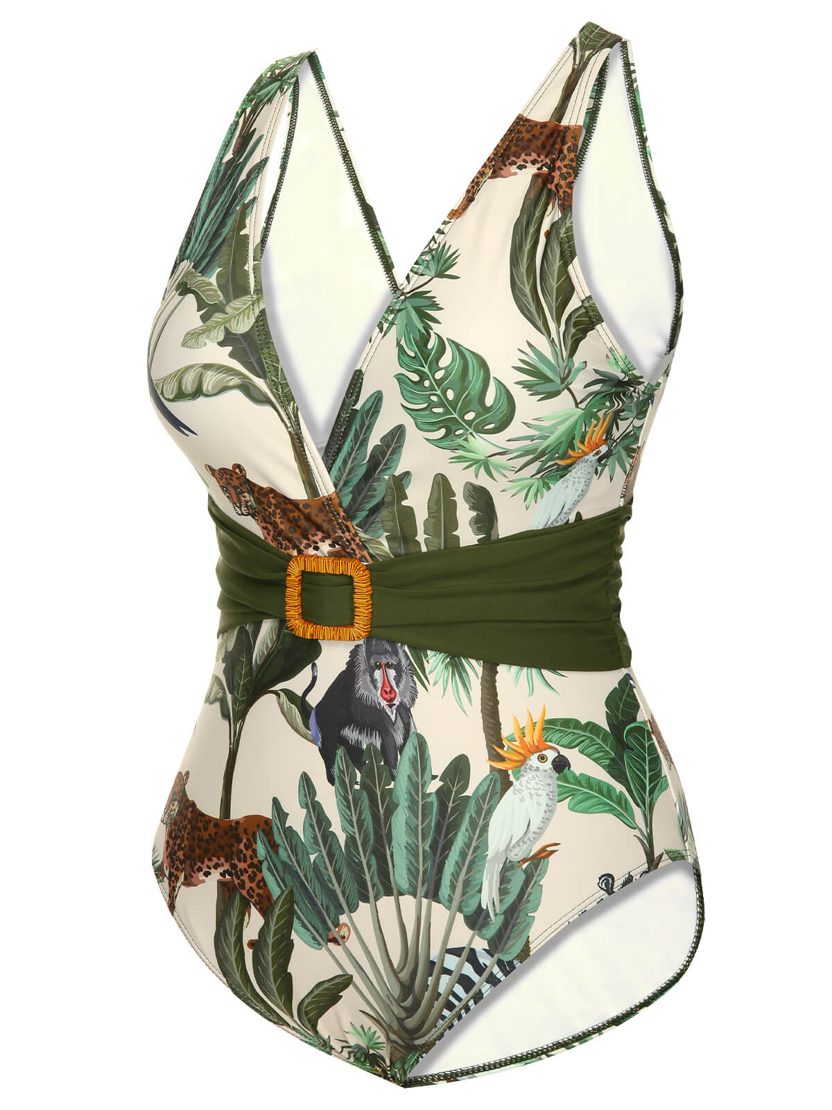 Maillot de bain et cache-maillot en forme de feuille de palmier des années 1960 - Image 8