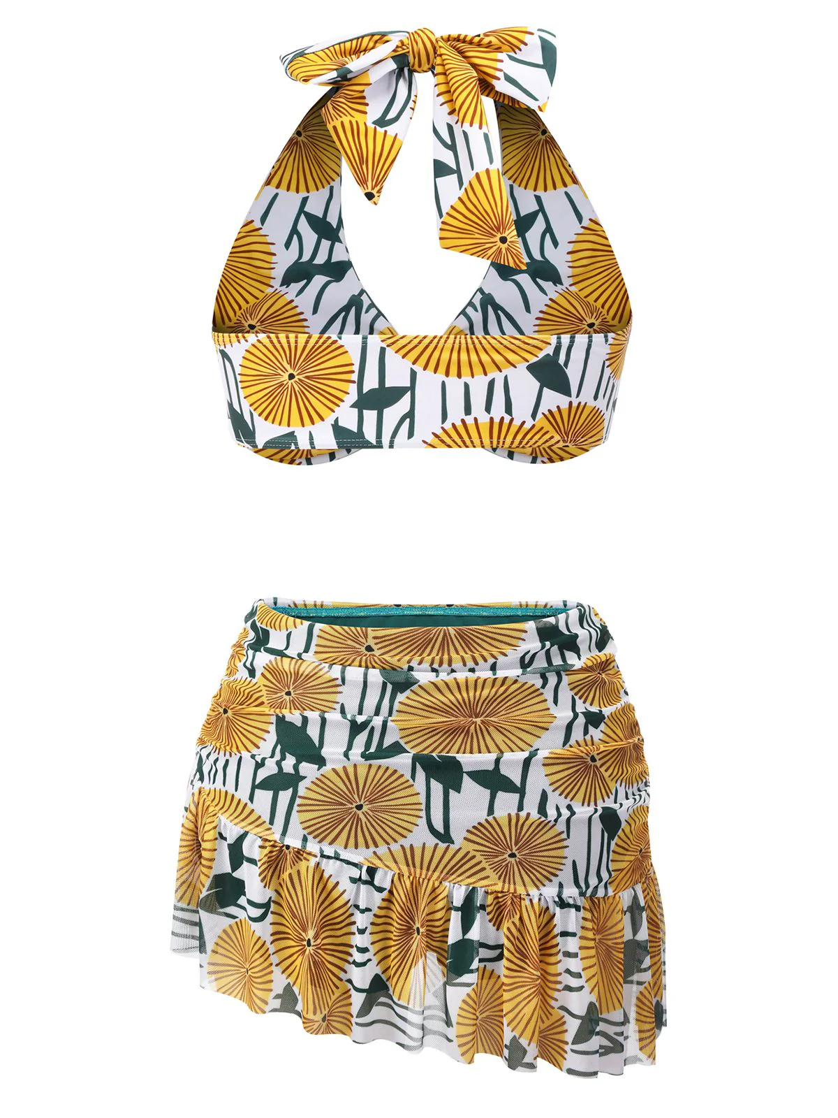 Maillot de bain à fleurs de ping-pong à licou des années 1950 - Image 4