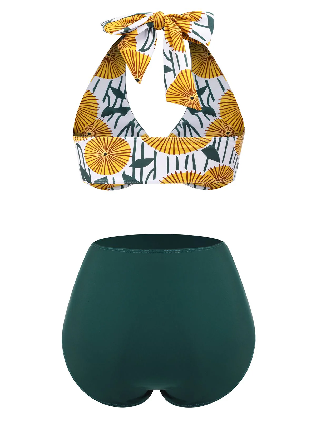 Maillot de bain à fleurs de ping-pong à licou des années 1950 - Image 7