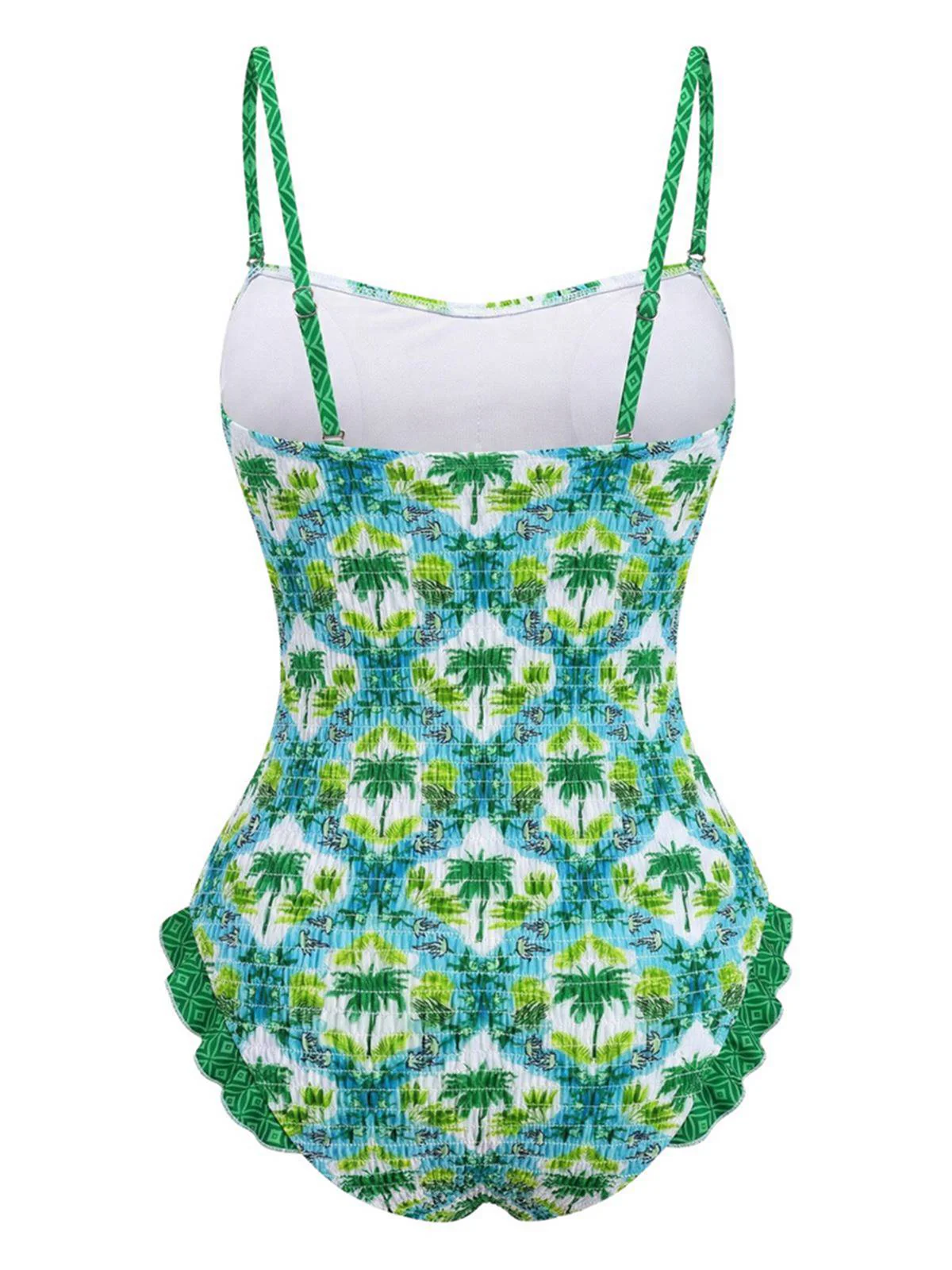 Maillot de bain imprimé cocotier tropical années 1960 - Image 2