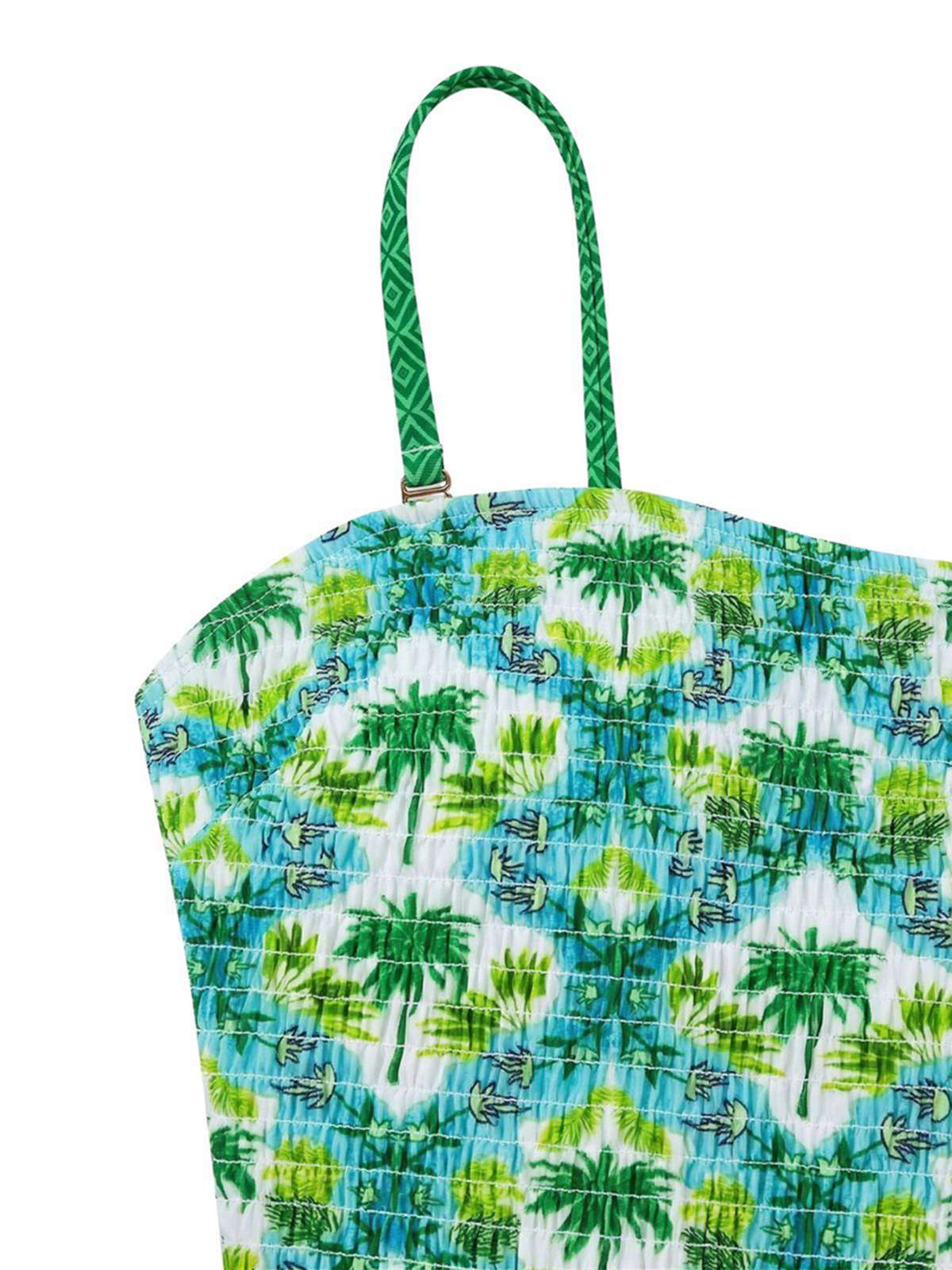 Maillot de bain imprimé cocotier tropical années 1960 - Image 3