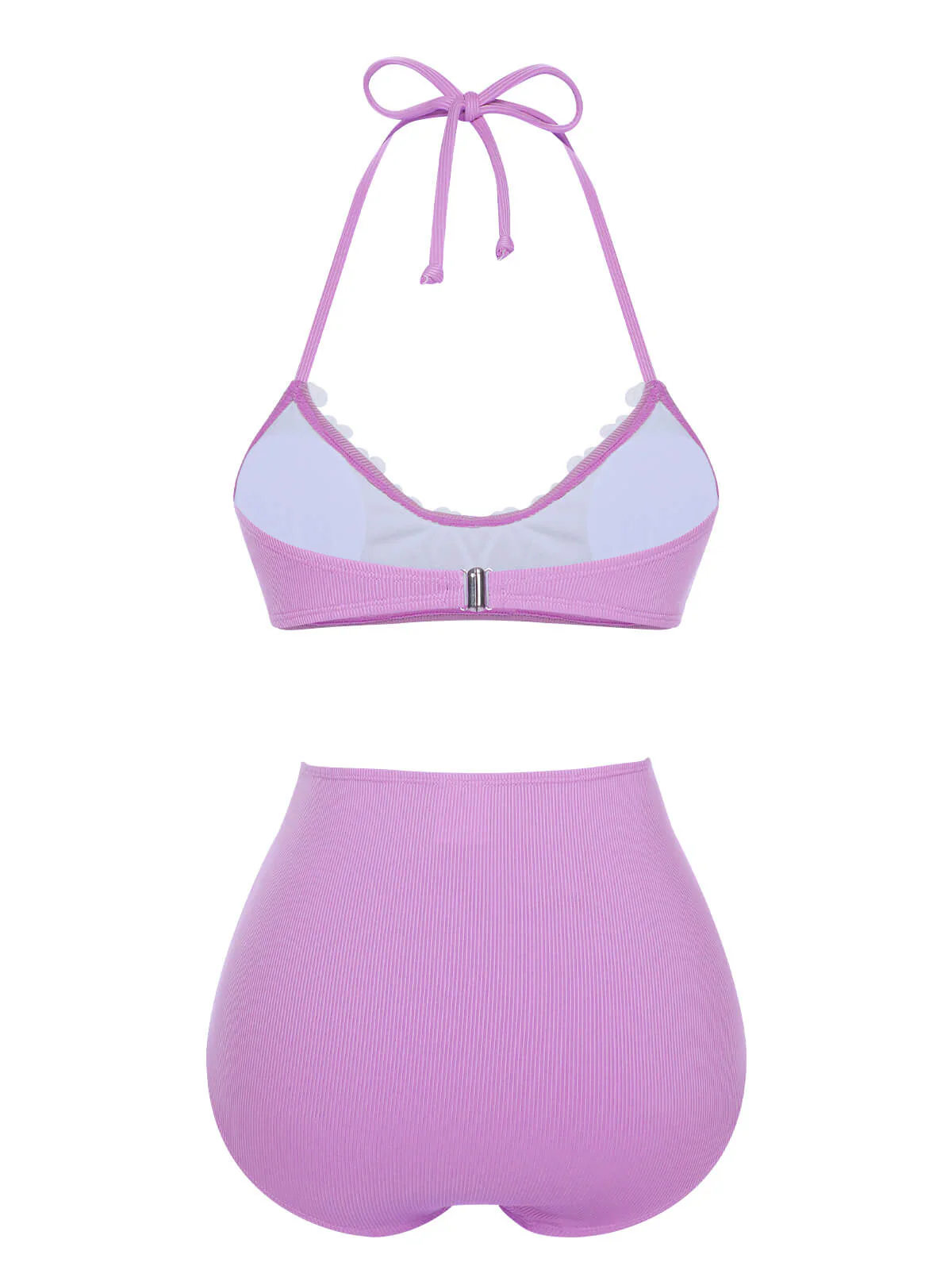 Maillot de bain marguerite en tricot vert clair des années 1960 - Image 3