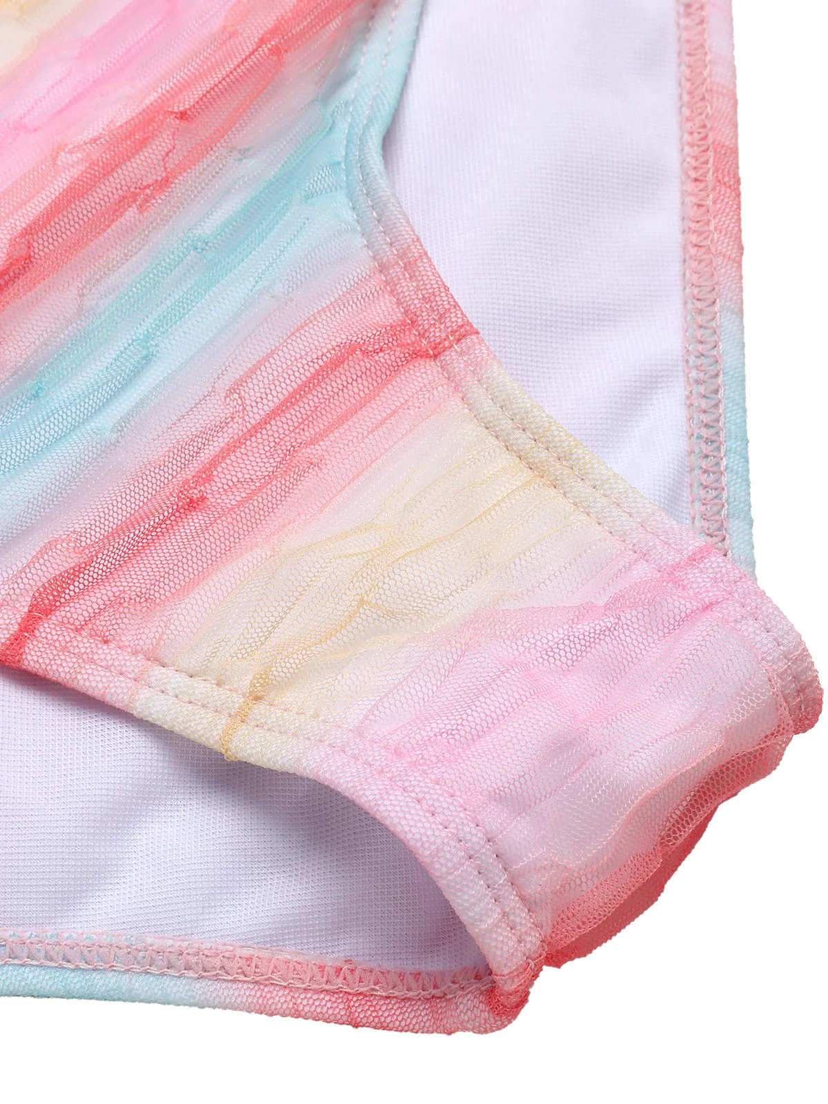 Maillot de bain multicolore en maille arc-en-ciel des années 1960 - Image 7
