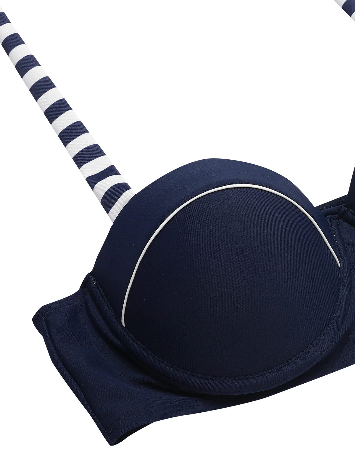 Maillot de bain patchwork bleu style marine années 1940 - Image 8