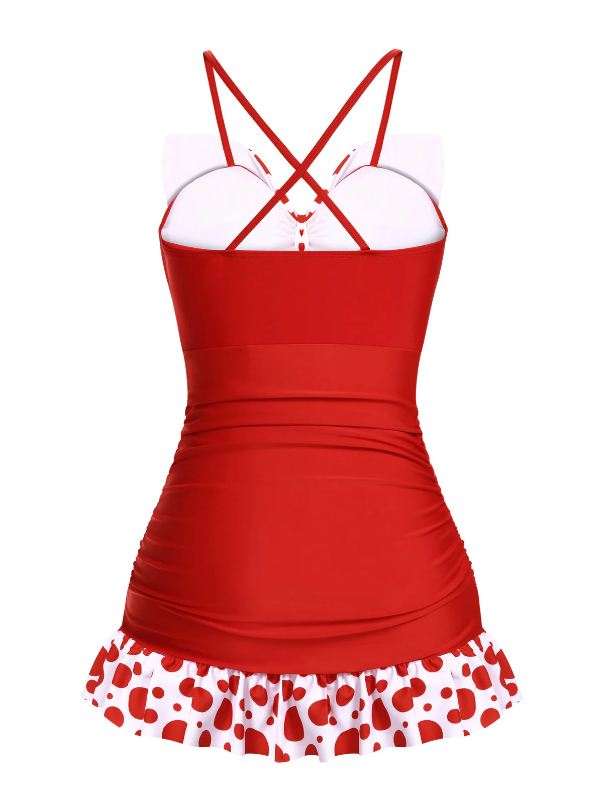 Maillot de bain patchwork nœud papillon à pois 1930 - Image 6