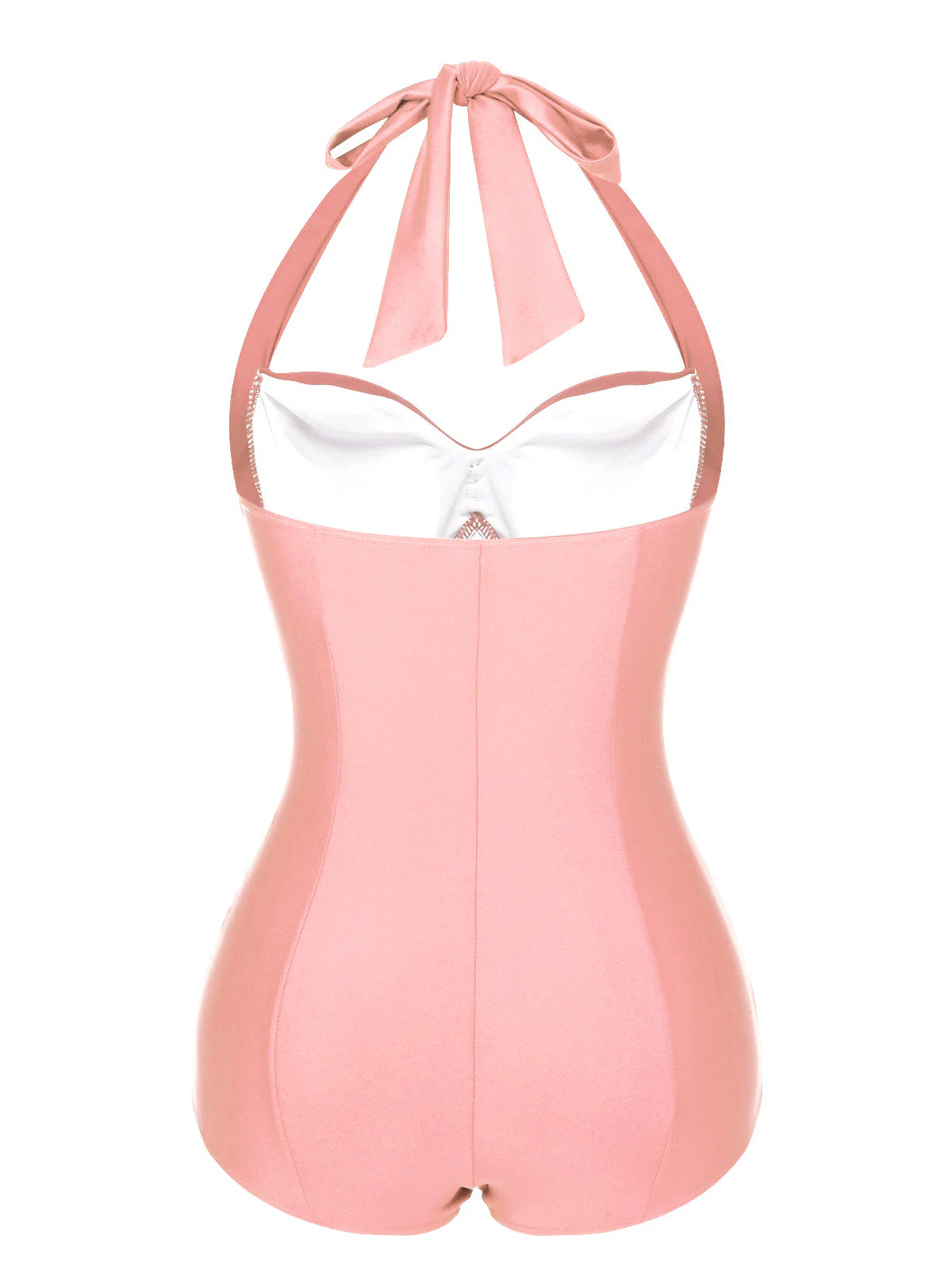 Maillot de Bain Rose Pâle À Pois Années 50 - Image 12