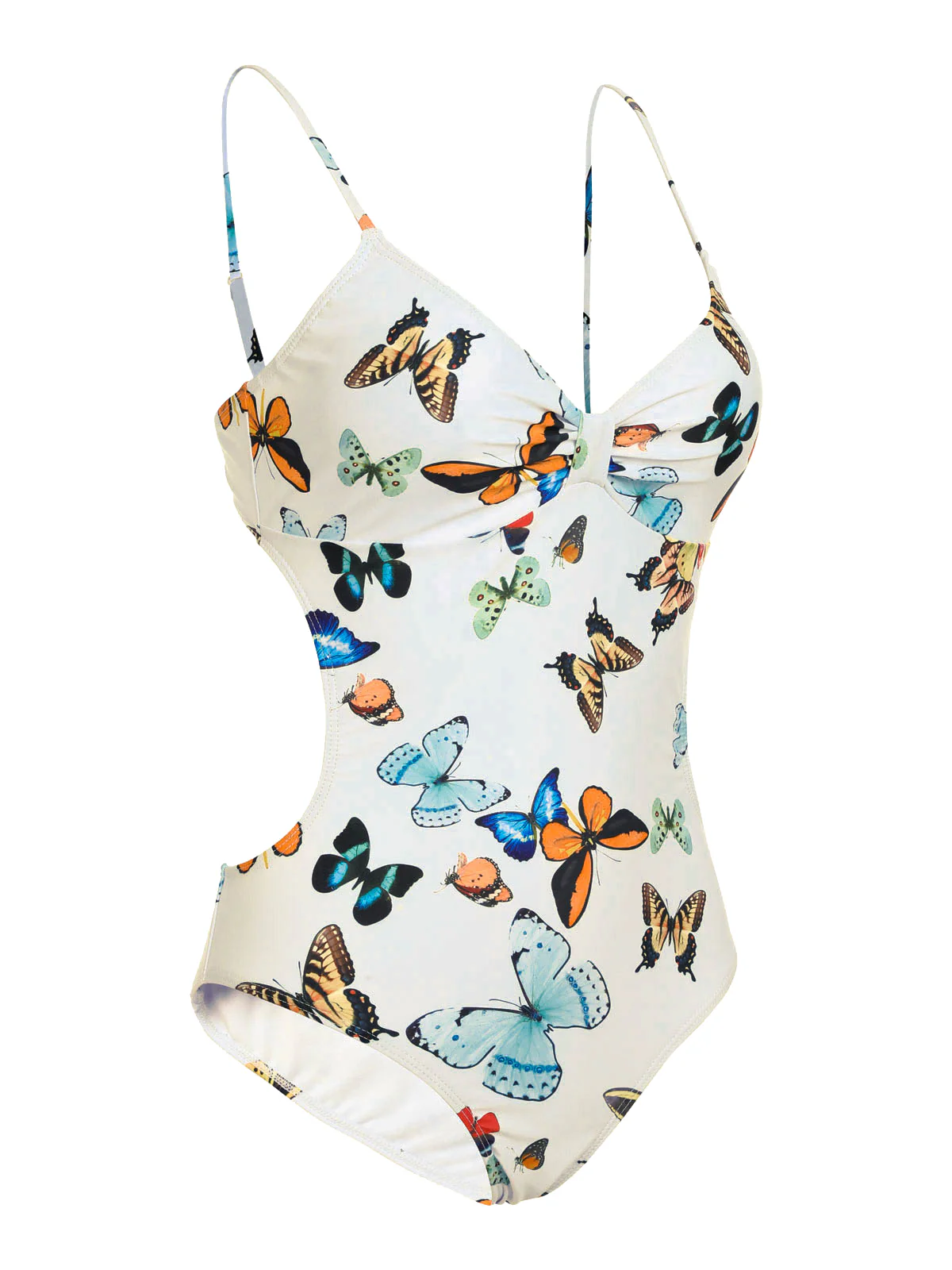 Maillot de Bain Une Pièce à Bretelles Papillons et Jupe Couvrante - Image 4
