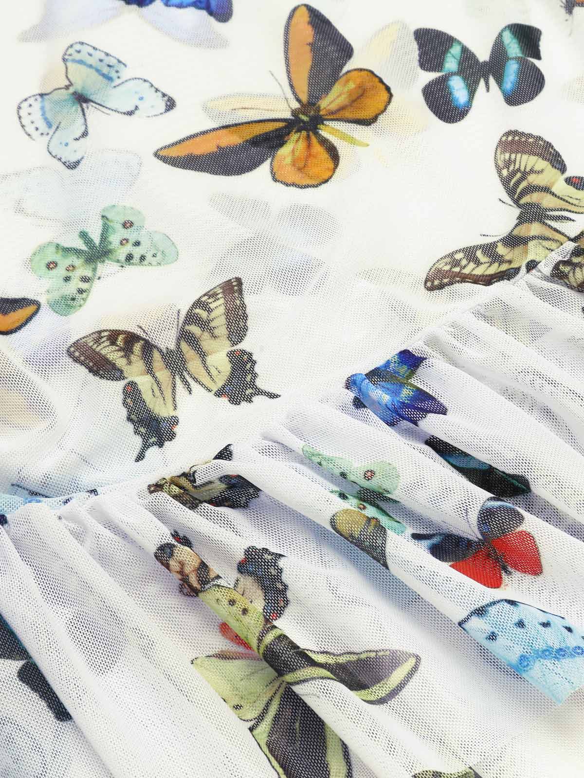 Maillot de Bain Une Pièce à Bretelles Papillons et Jupe Couvrante - Image 7