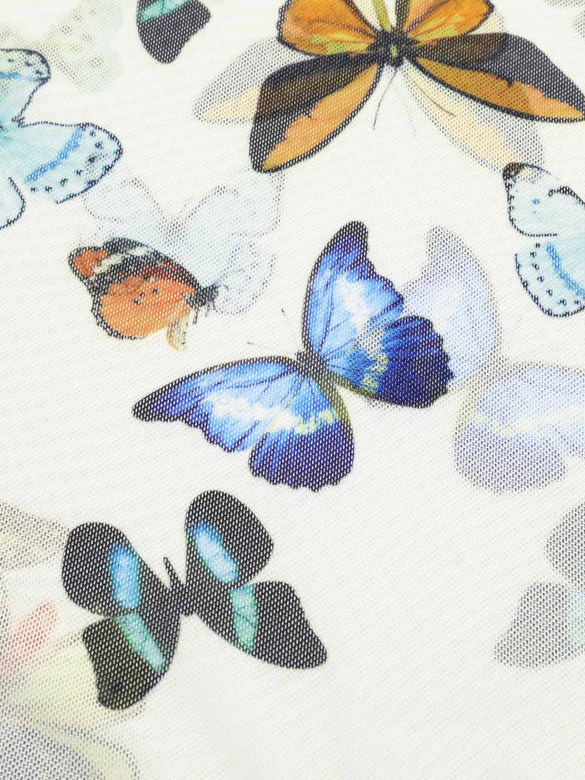 Maillot de Bain Une Pièce à Bretelles Papillons et Jupe Couvrante - Image 8