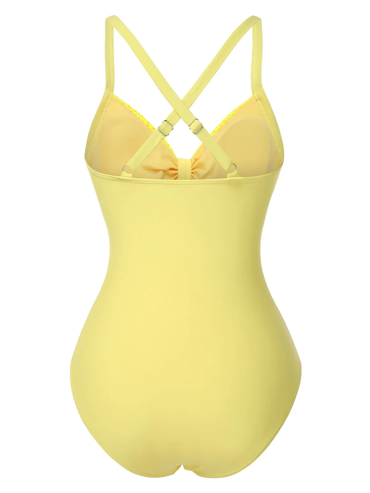 Maillot de bain une pièce à bretelles spaghetti et dos croisé des années 1950 - Image 2