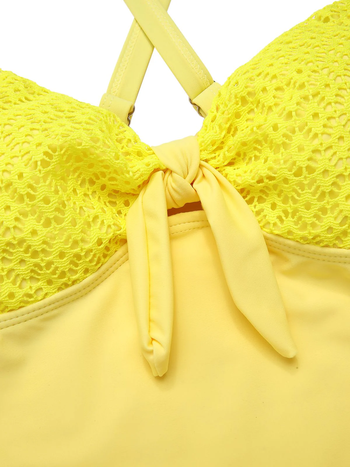Maillot de bain une pièce à bretelles spaghetti et dos croisé des années 1950 - Image 3