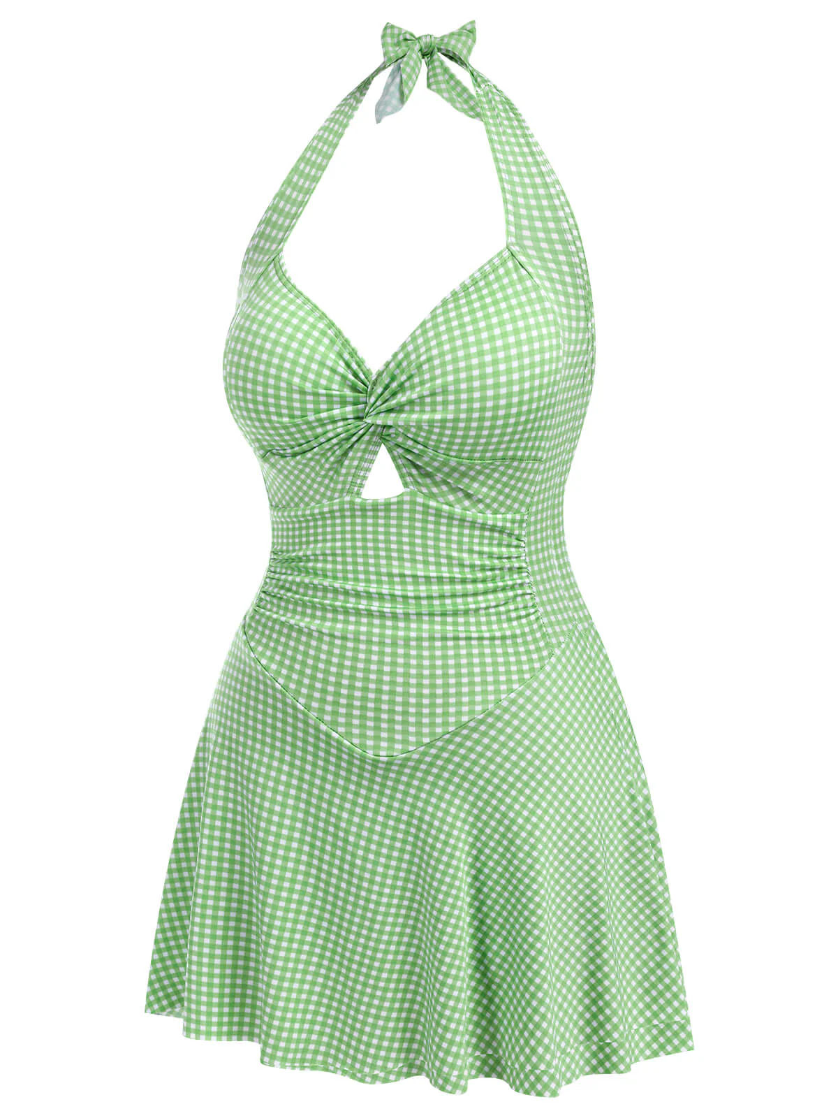 Maillot de bain une pièce à carreaux des années 1930 - Image 5