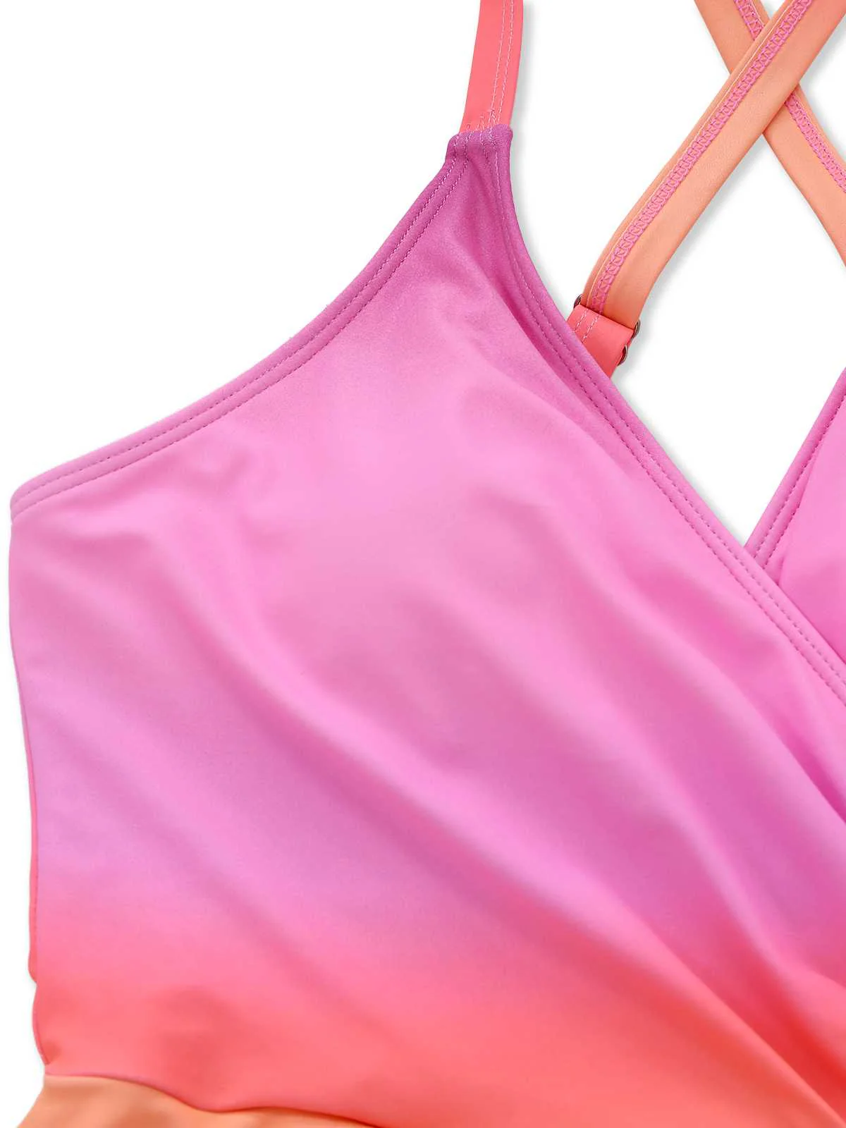 Maillot De Bain Une Pièce Bretelles Épaghetti Dégradé Années 1930 - Image 4