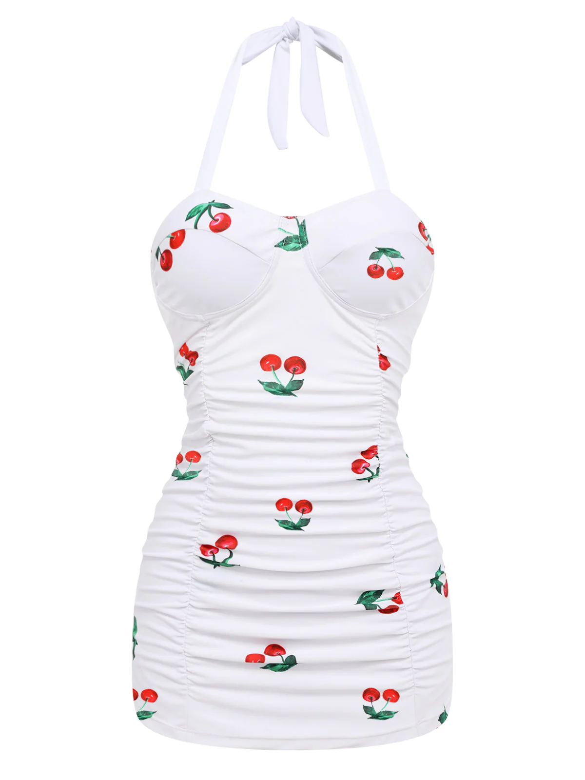Maillot de Bain Une Pièce cerise été rétro Chic - Image 6