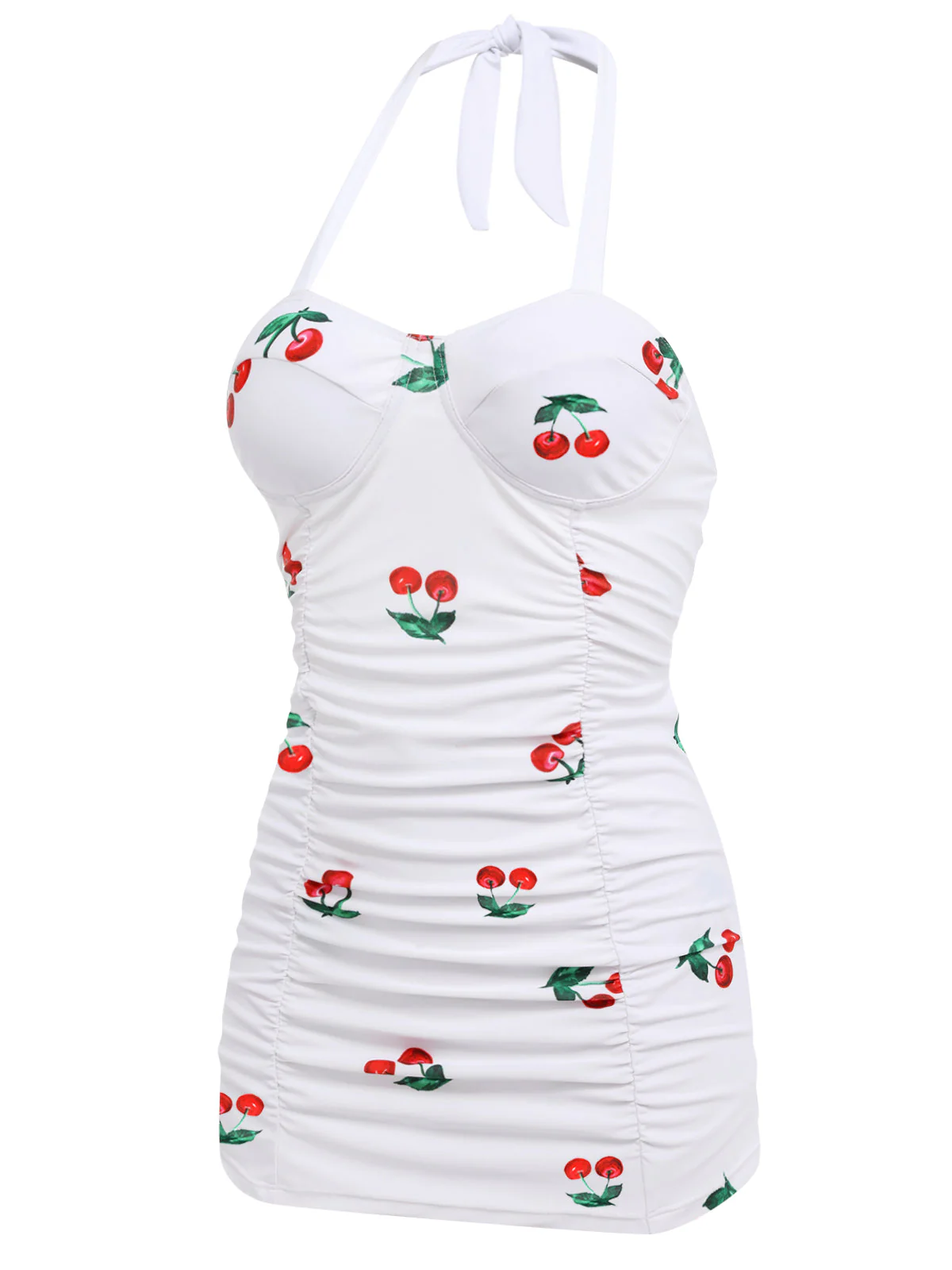 Maillot de Bain Une Pièce cerise été rétro Chic - Image 7