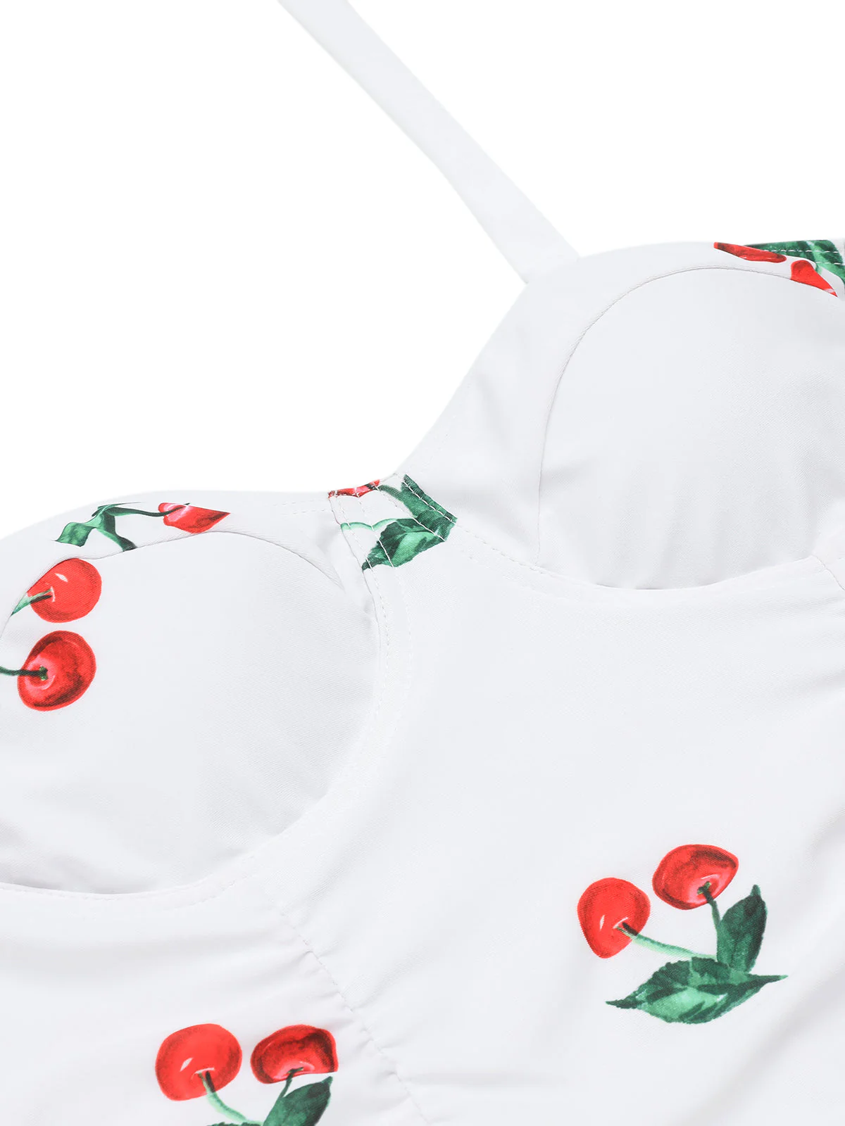 Maillot de Bain Une Pièce cerise été rétro Chic - Image 9