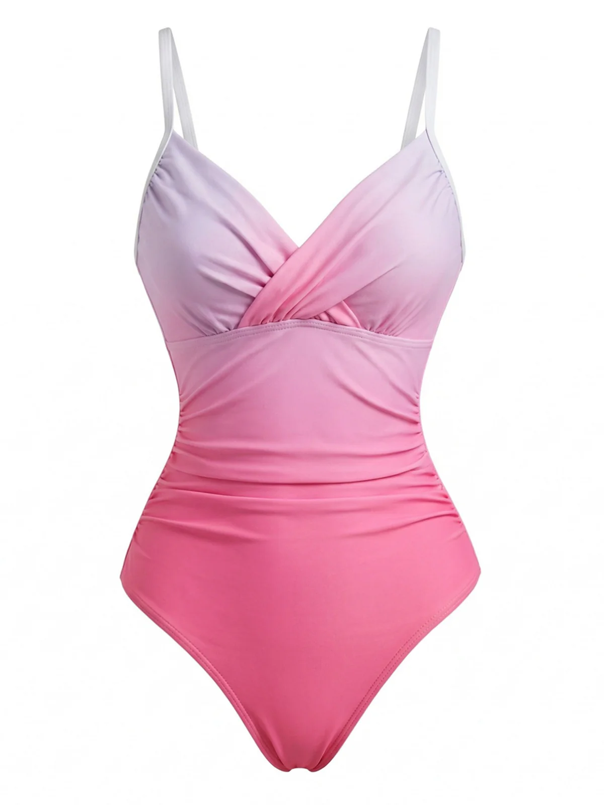 Maillot de bain une pièce dégradé à bretelles croisées années 1940 - Image 3