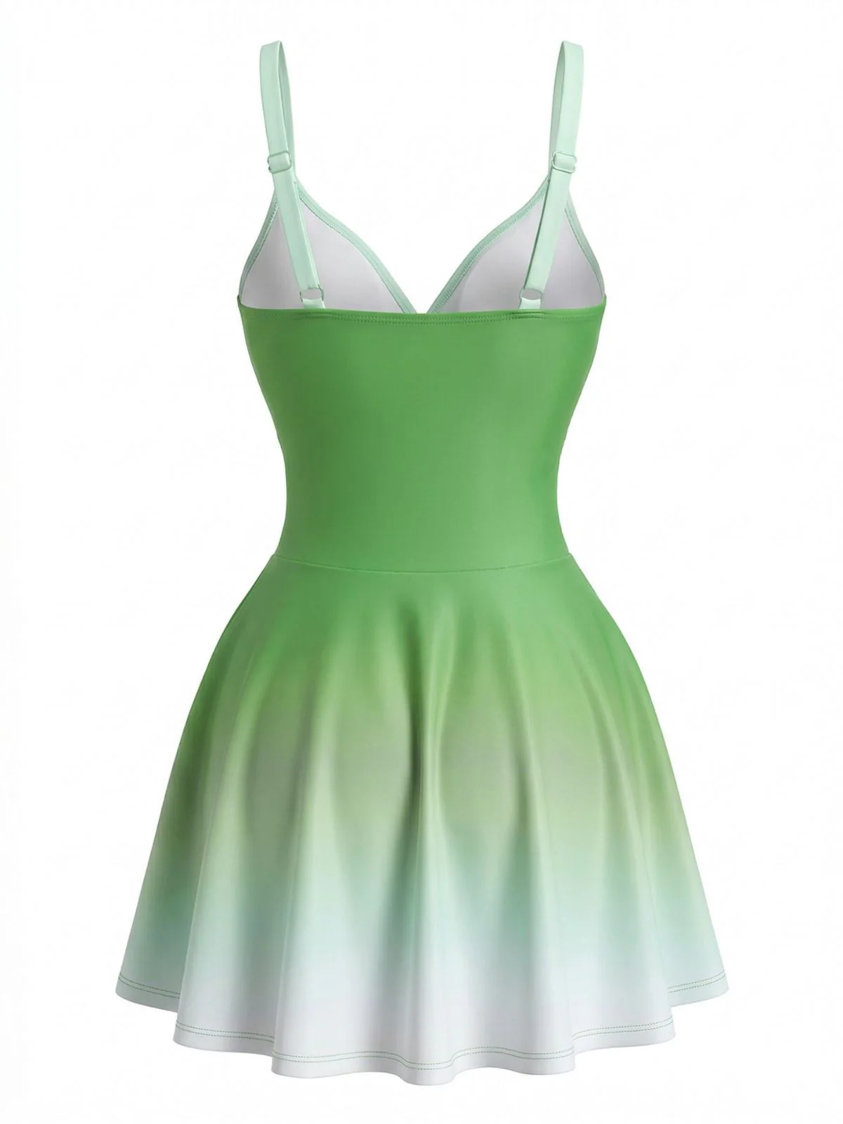 Maillot de bain une pièce effet miroir et ombré torsade sur le devant années 1940 - Image 3