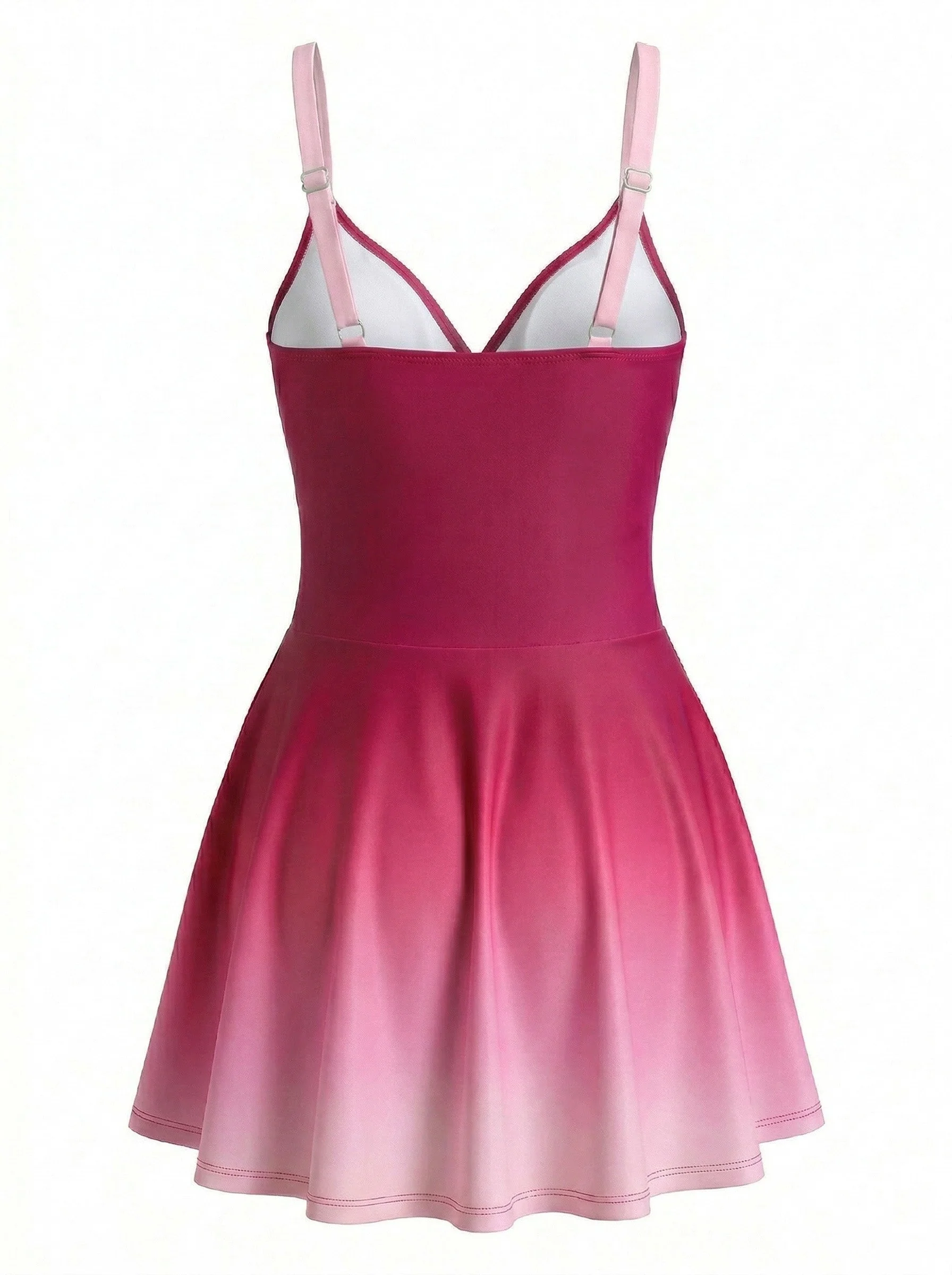 Maillot de bain une pièce effet miroir et ombré torsade sur le devant années 1940 - Image 7