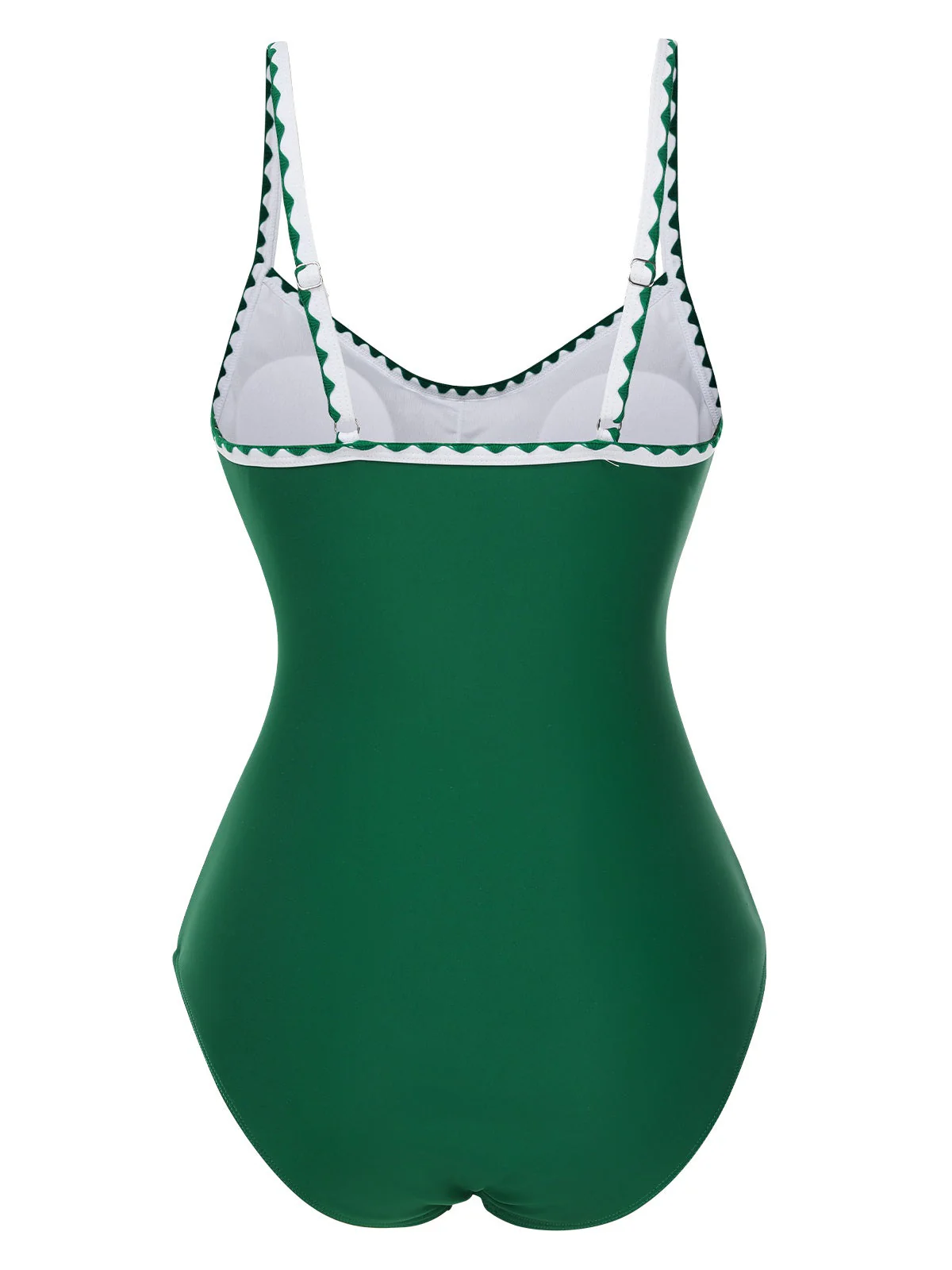Maillot de Bain une pièce froncé à bretelles des années 1940 - Image 2