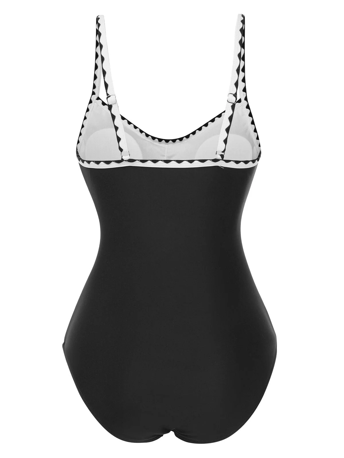 Maillot de Bain une pièce froncé à bretelles des années 1940 - Image 5