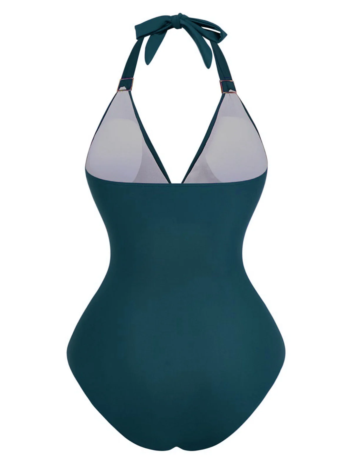 Maillot de bain une pièce froncé à décolleté plongeant en V années 1940 - Image 10