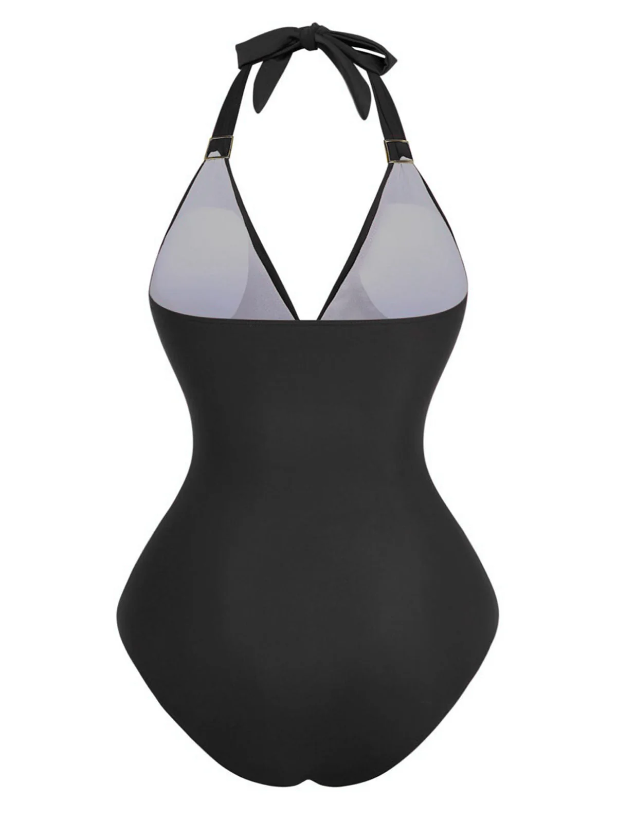 Maillot de bain une pièce froncé à décolleté plongeant en V années 1940 - Image 8