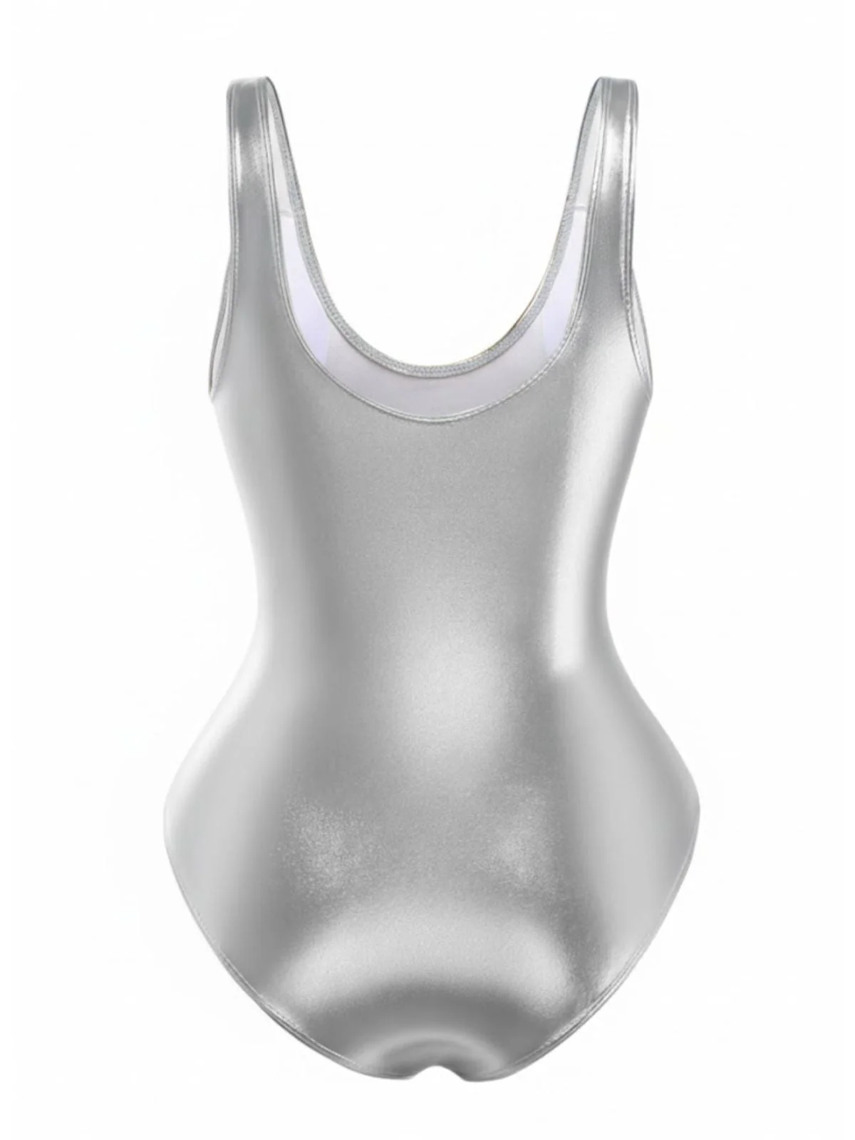 Maillot de bain une pièce métallisé encolure dégagée années 70 - Image 8