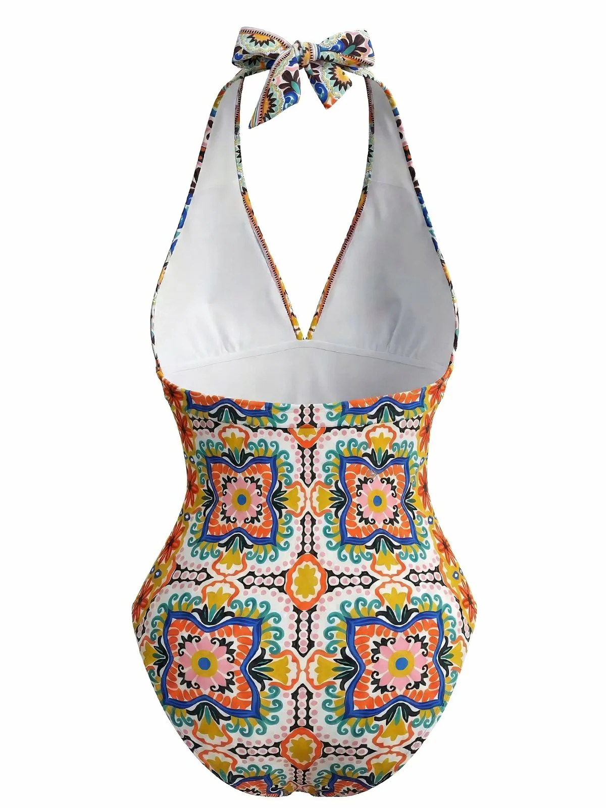 Maillot de Bain Une Pièce Multicolore Imprimé Années 1930 - Image 2