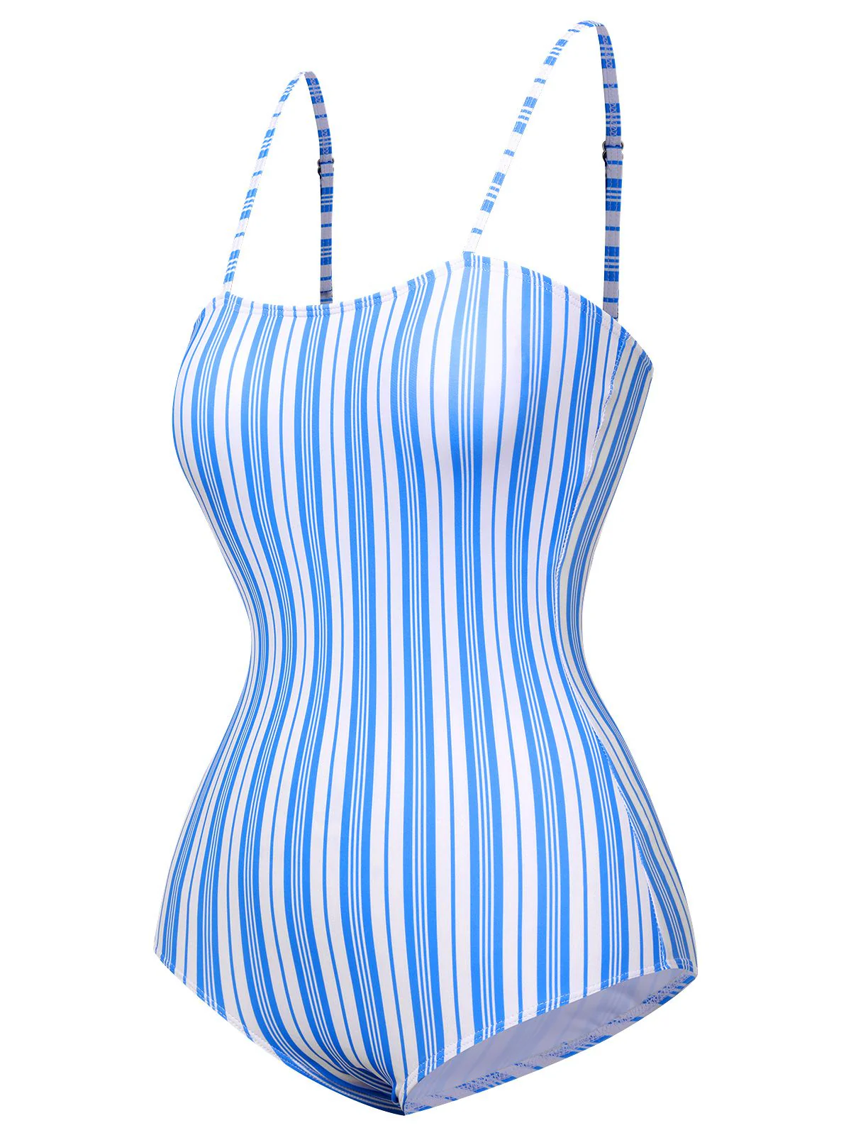 Maillot de bain une pièce rayé bleu des années 1930 - Image 2