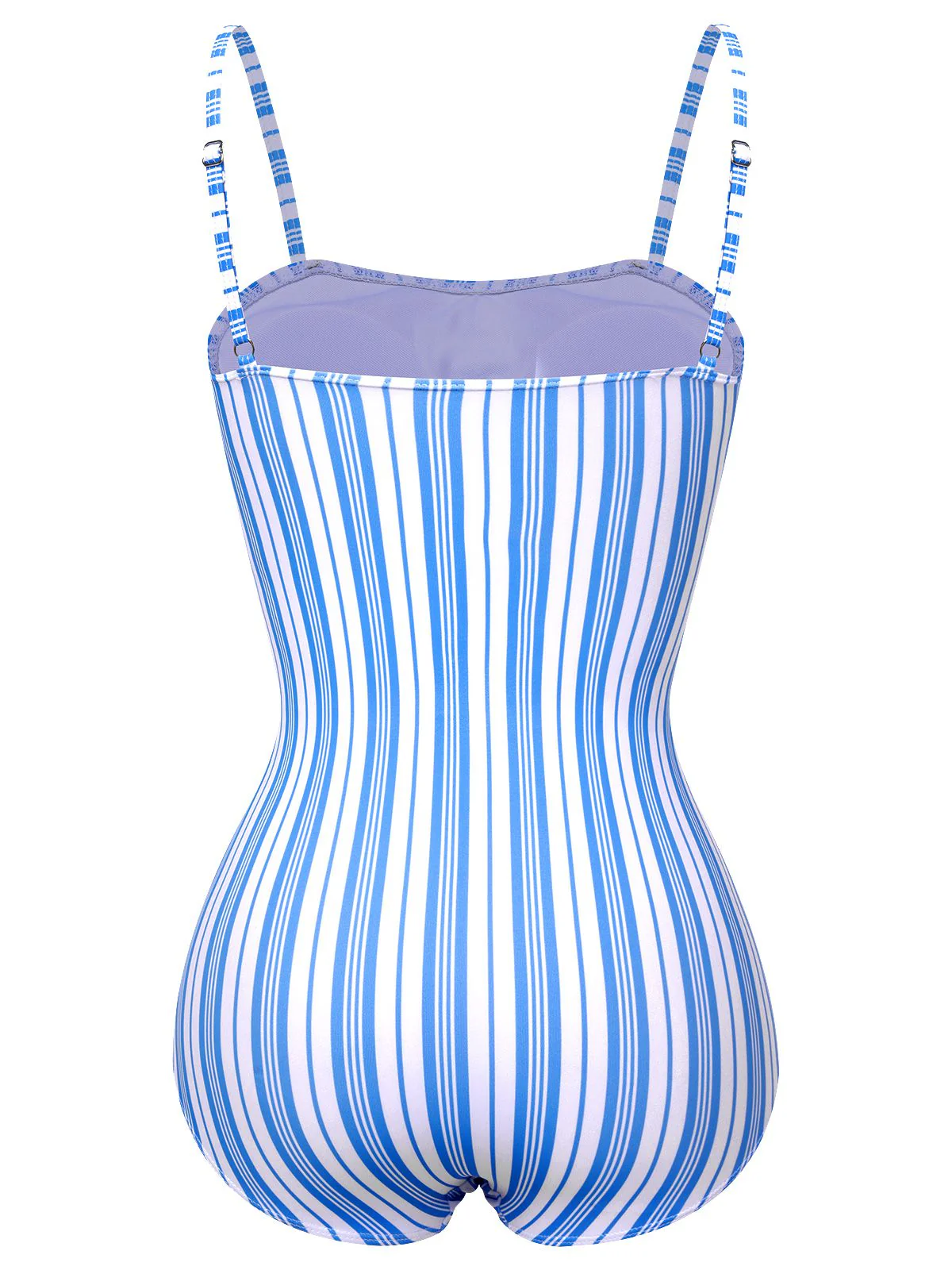 Maillot de bain une pièce rayé bleu des années 1930 - Image 3