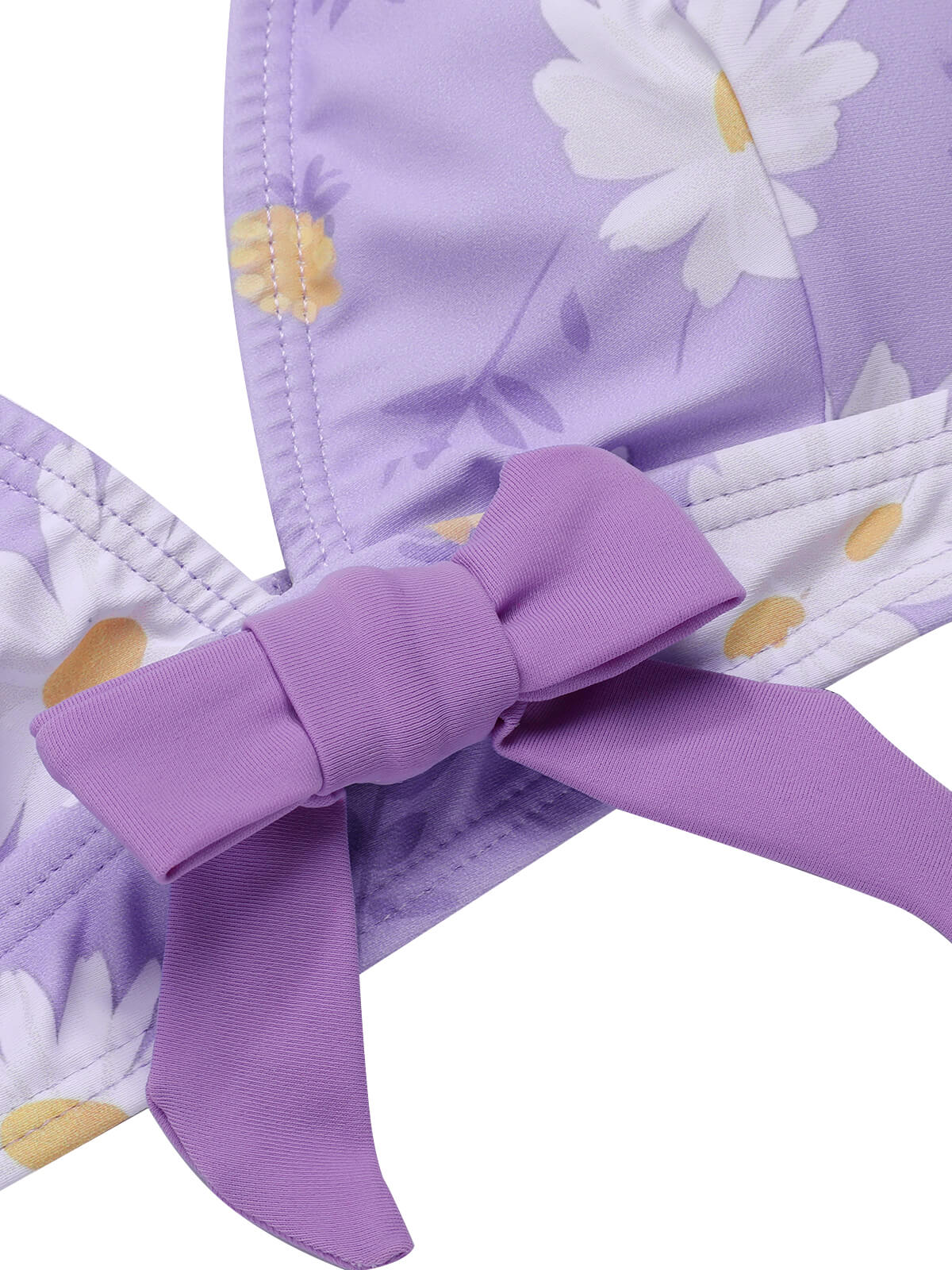 Maillot de bain violet à bretelles avec nœud marguerite des années 1950 - Image 6
