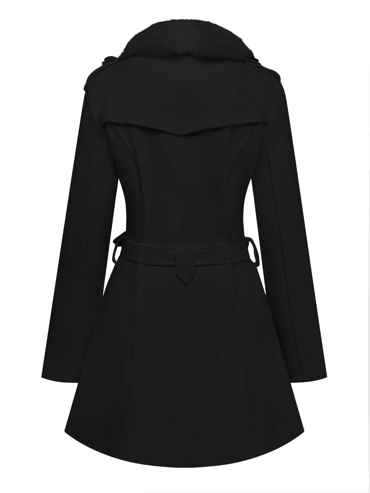 Manteau à boutons amovibles en fausse fourrure des années 1940 - Image 9