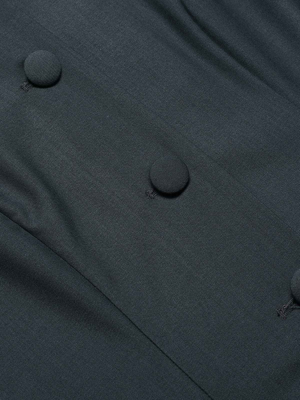 Manteau court gris foncé avec nœud à revers des années 1950 - Image 5