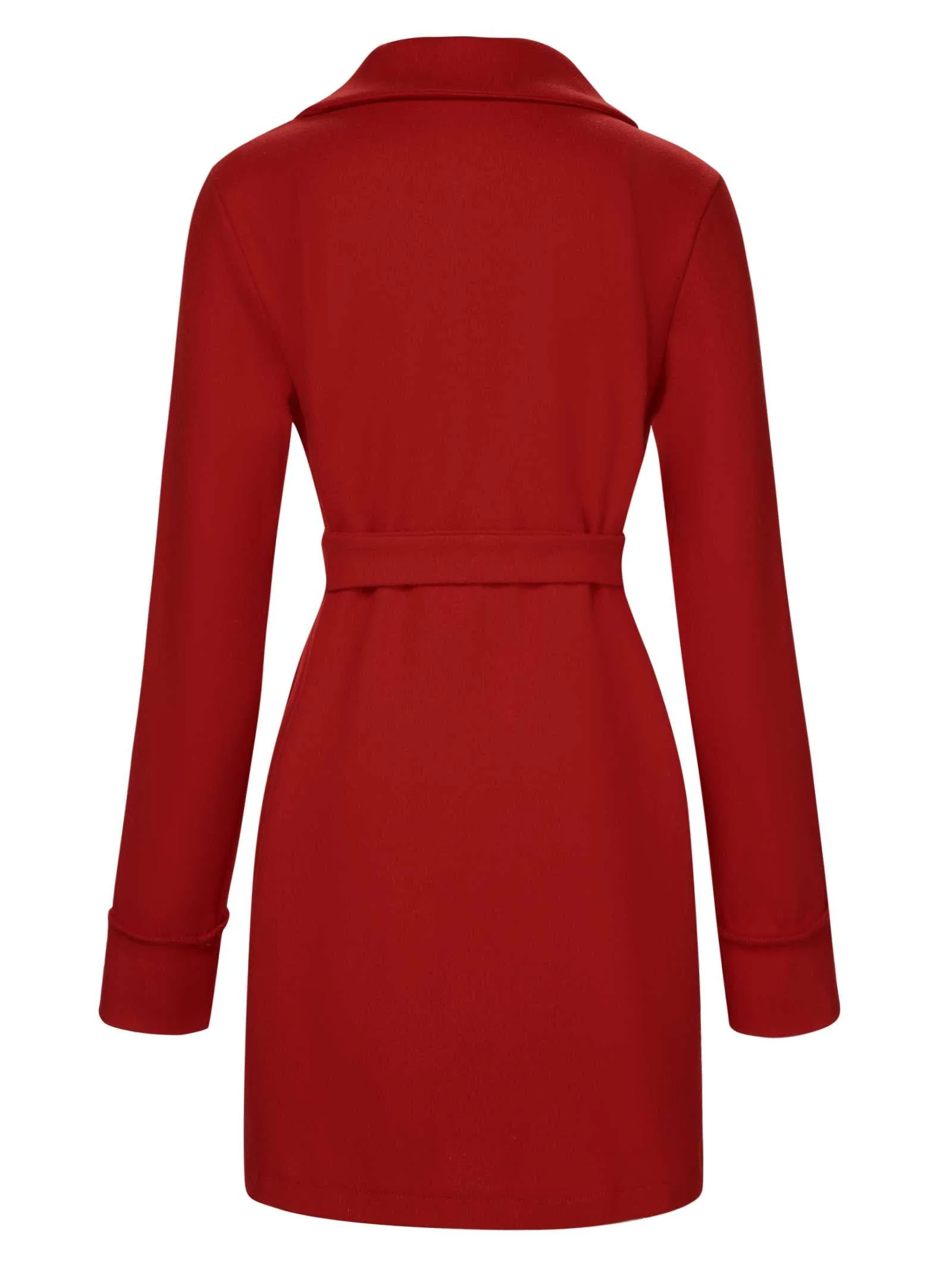 Manteau d'hiver ceinturé à revers des années 1960 - Image 3